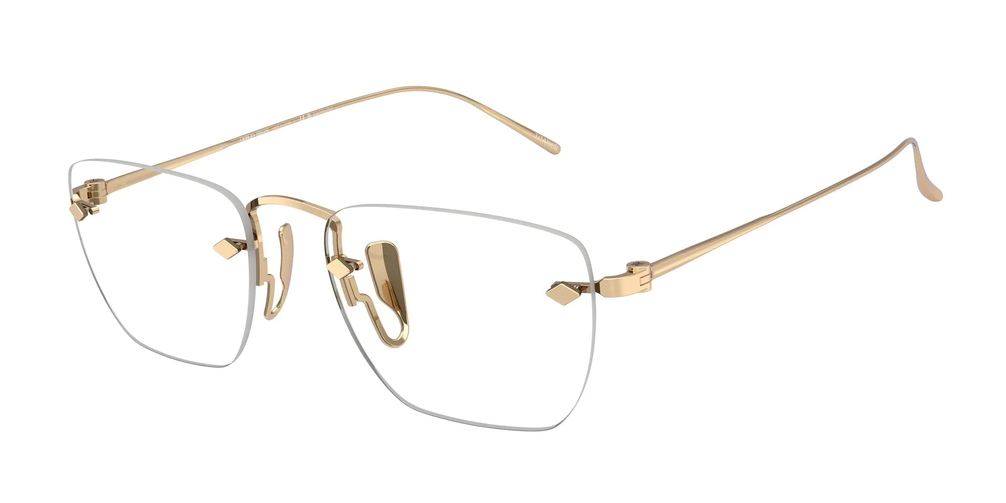 Giorgio Armani AR5149T 3391 Montature da vista Titanio Oro Pillow Normale - immagine 1