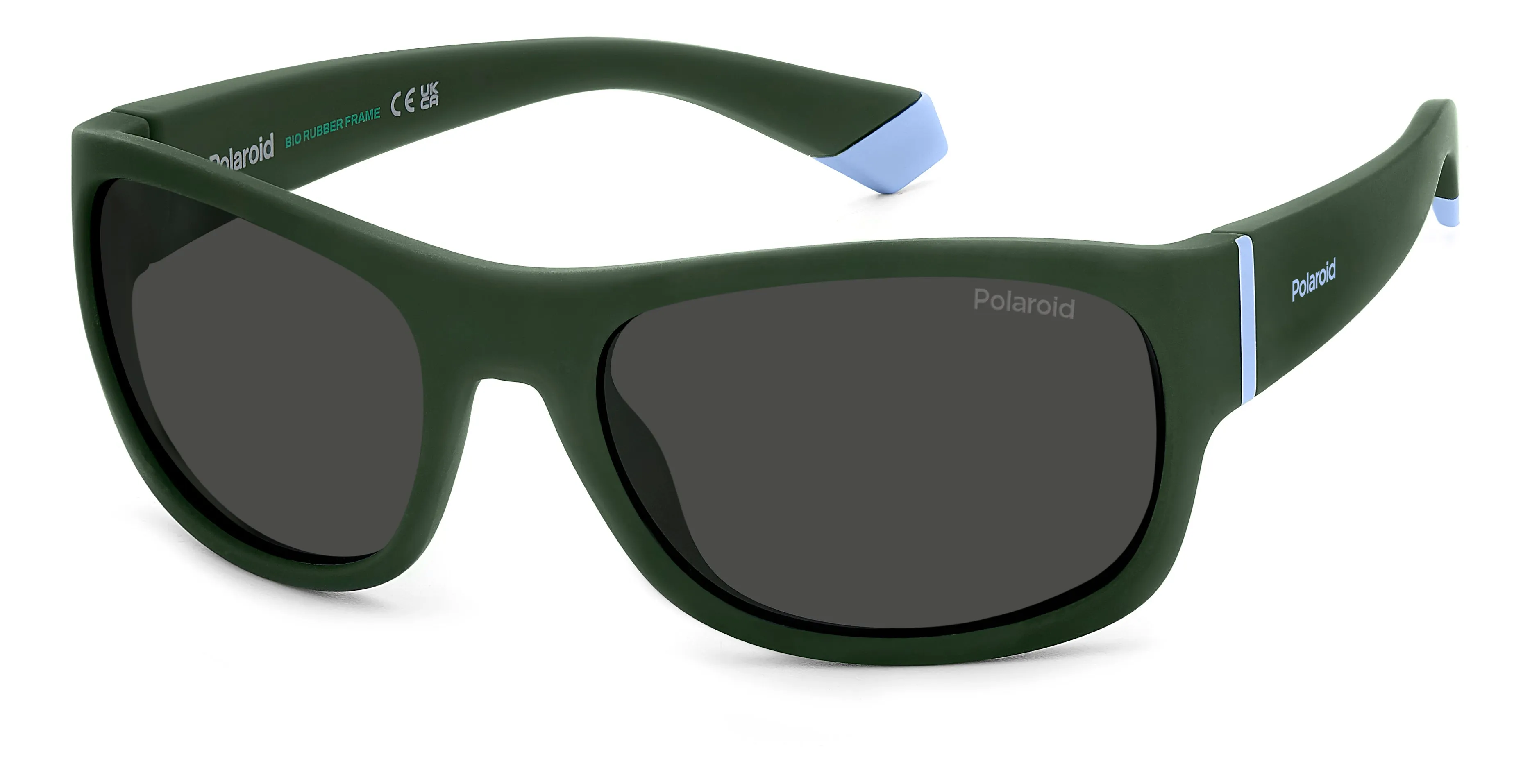 Polaroid Junior Polaroid PLD 8064/S 1ED/M9 Occhiali da sole bambino Verde Grigio Squadrata Polarizzata - immagine 1