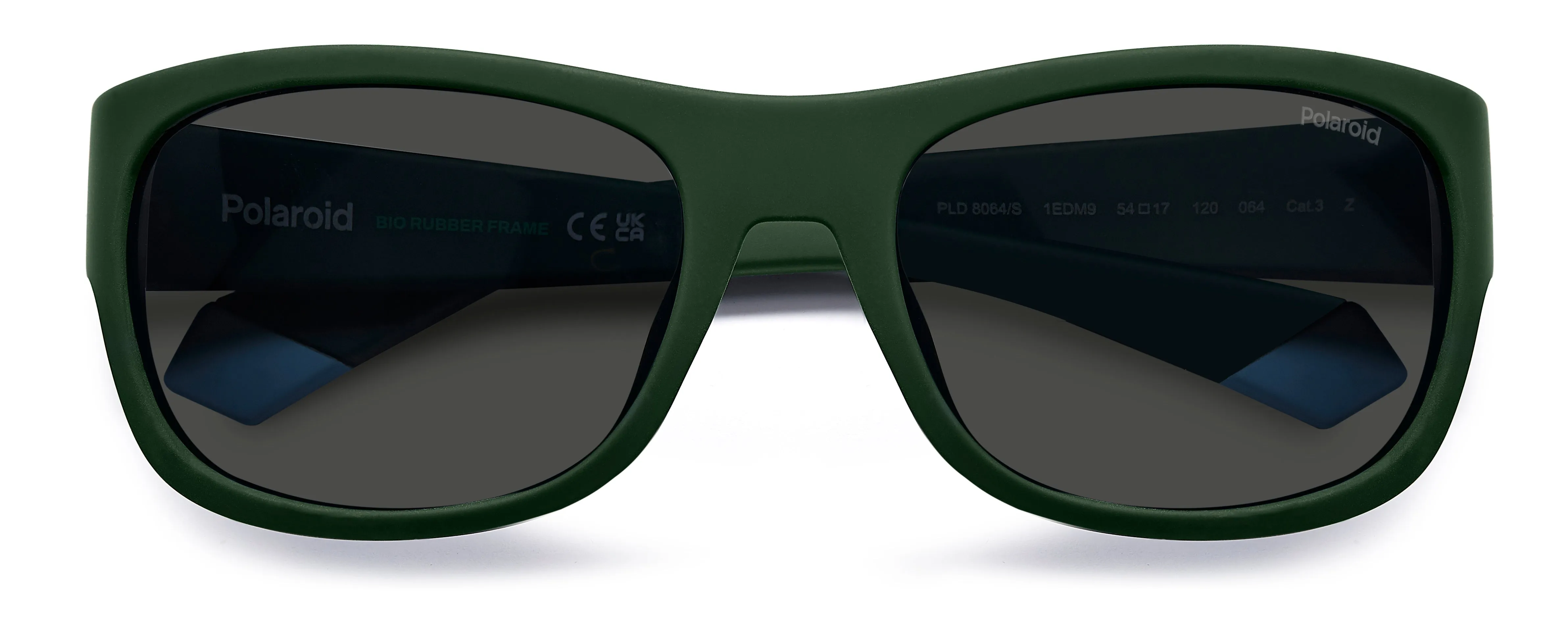 Polaroid Junior Polaroid PLD 8064/S 1ED/M9 Occhiali da sole bambino Verde Grigio Squadrata Polarizzata - immagine 3