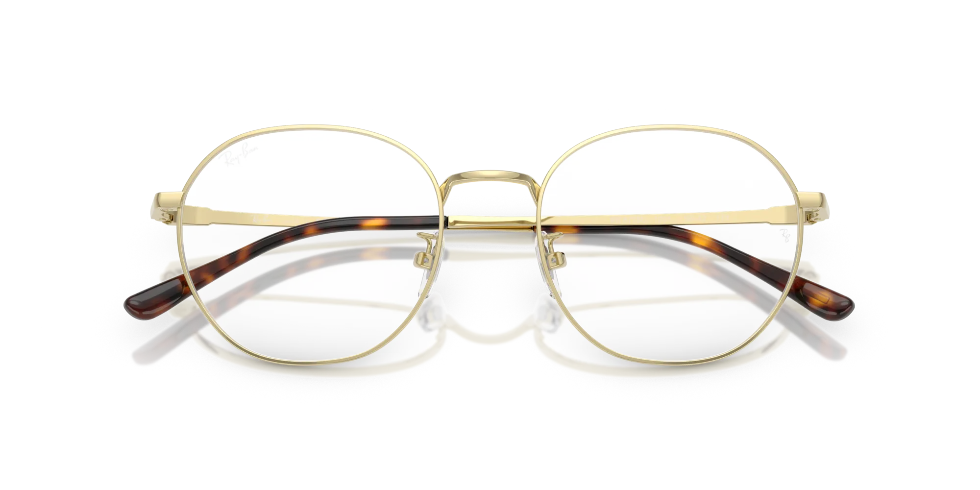 Ray - Ban RX8778D 1251 Montature da vista Titanio Oro Trasparente Squadrata Normale - immagine 2