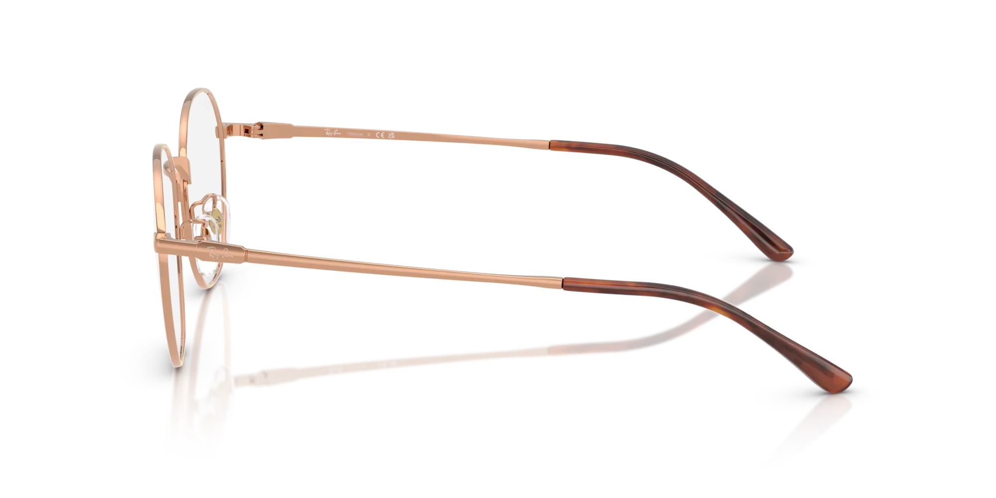 Ray - Ban RX8778D 1245 Montature da vista Titanio Bronzo Trasparente Squadrata Normale - immagine 4
