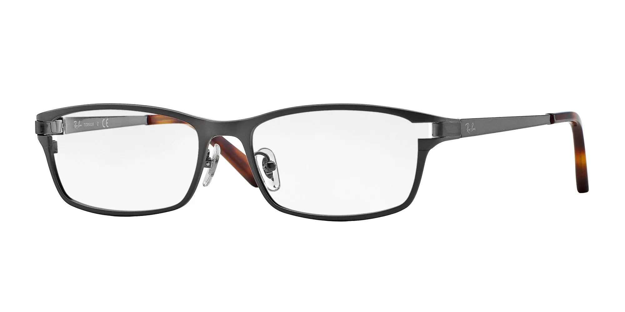 Ray - Ban RX8727D 1047 Montature da vista Titanio Grigio Trasparente Squadrata Normale - immagine 1