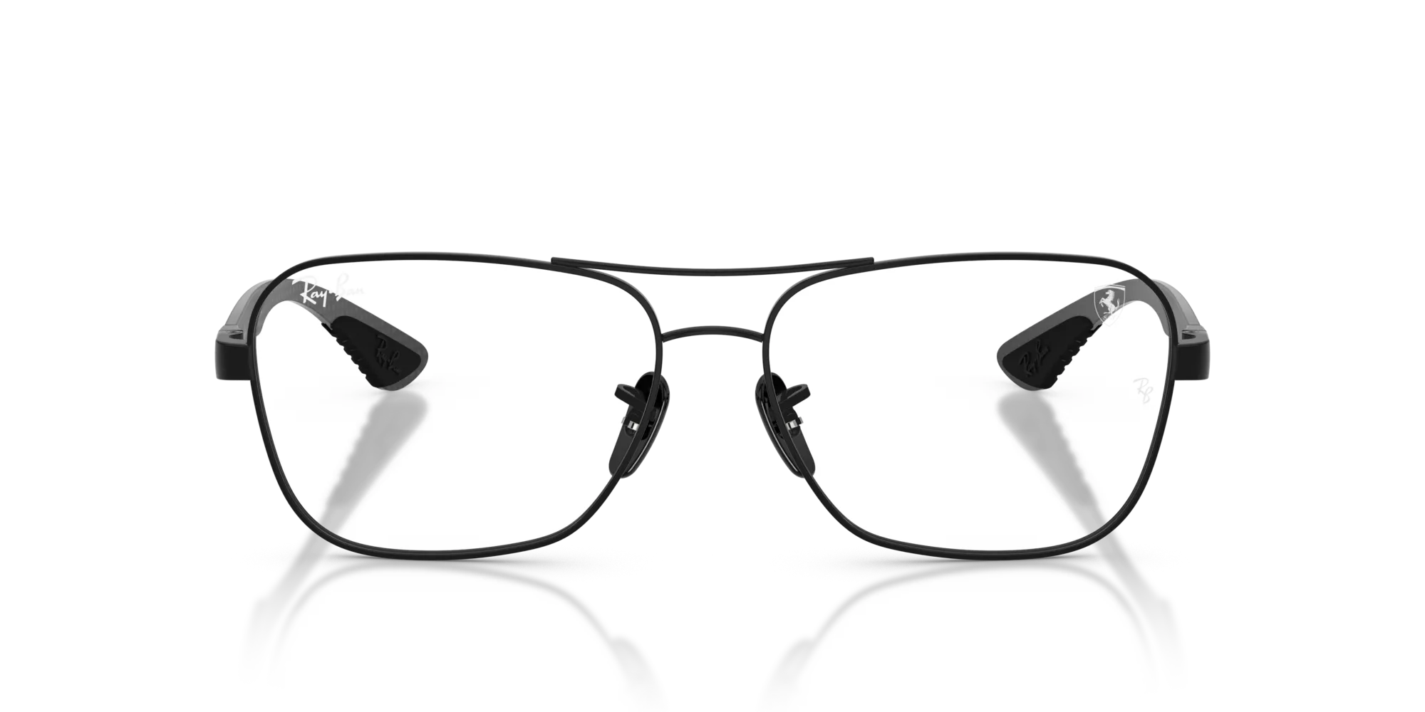 Ray - Ban RX8436M F117 Montature da vista Metallo Nero Trasparente Squadrata Normale - immagine 3