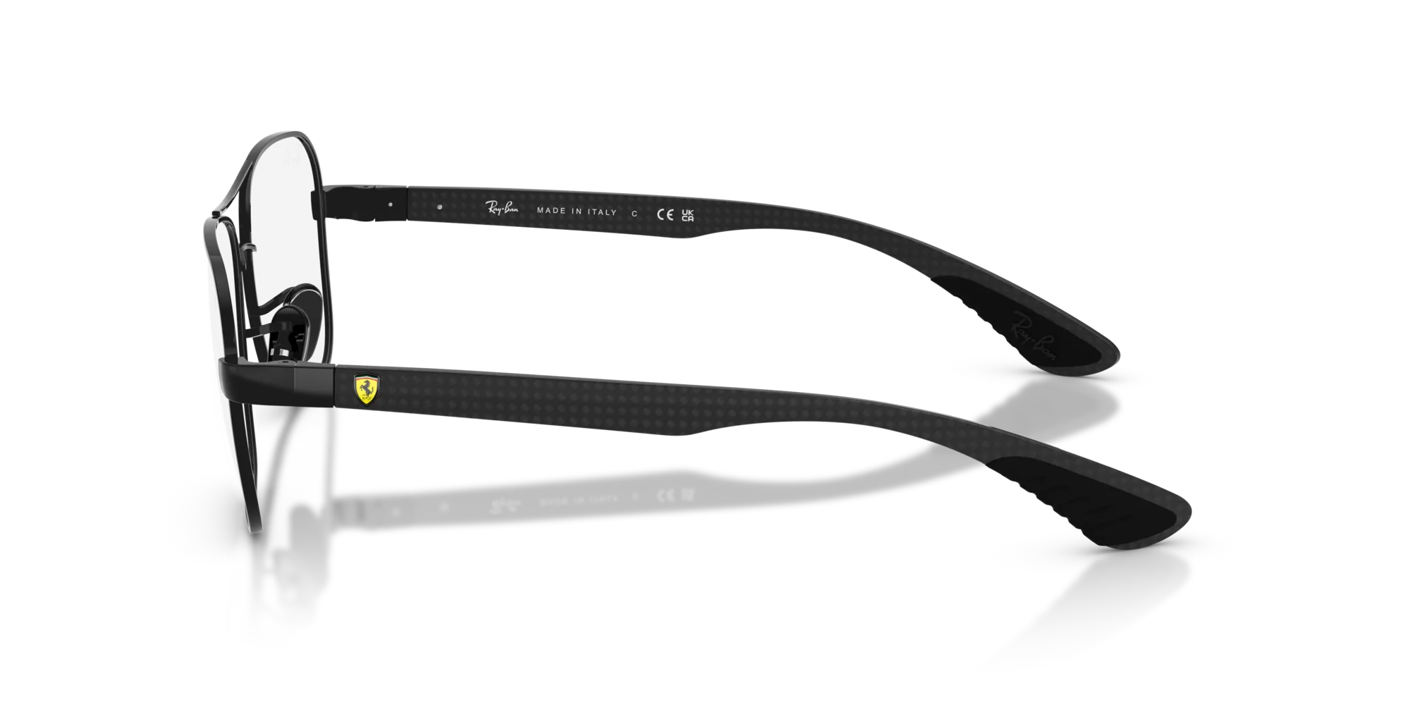 Ray - Ban RX8436M F117 Montature da vista Metallo Nero Trasparente Squadrata Normale - immagine 4