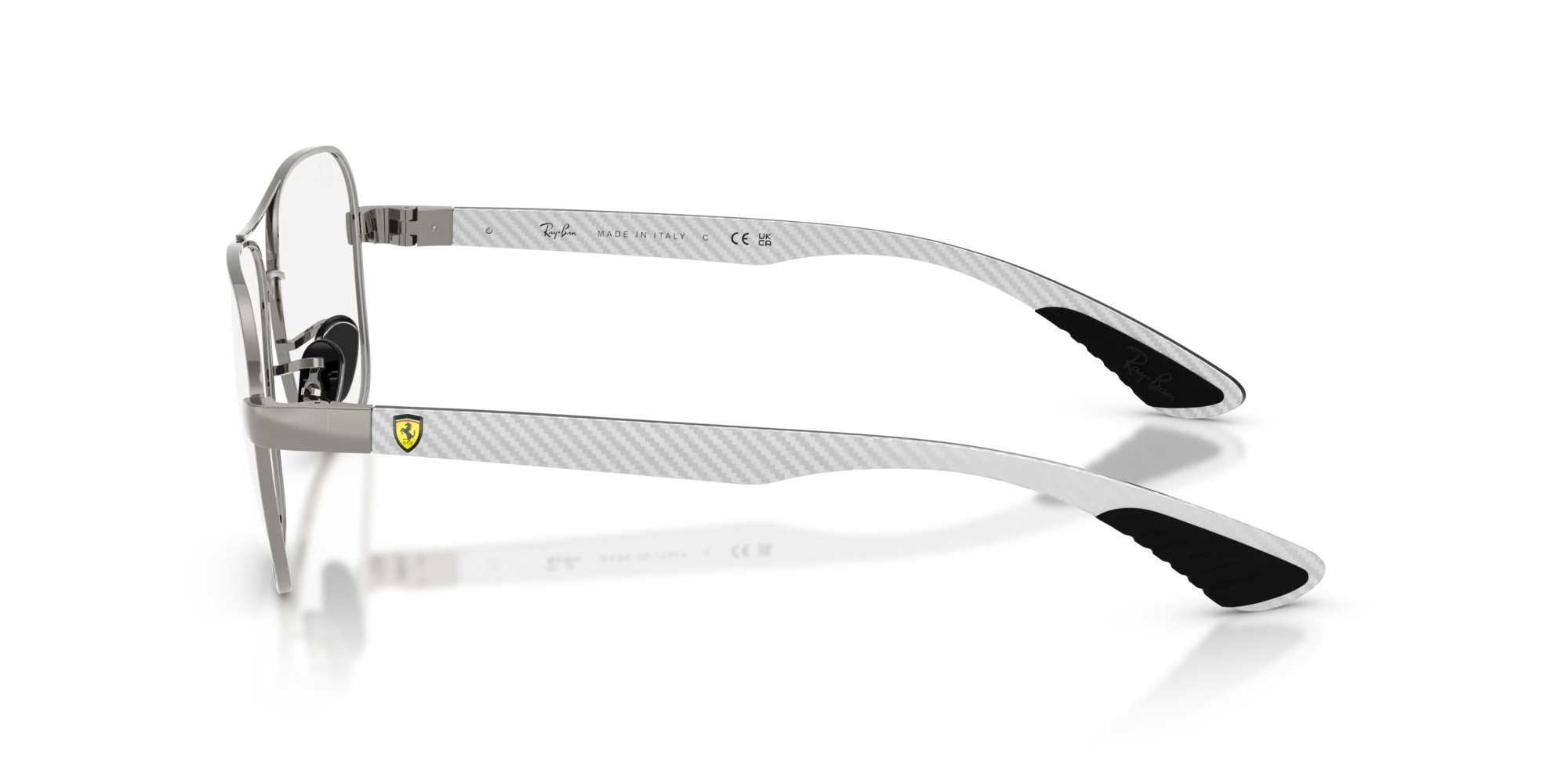 Ray - Ban RX8436M F116 Montature da vista Metallo Grigio Trasparente Squadrata Normale - immagine 4