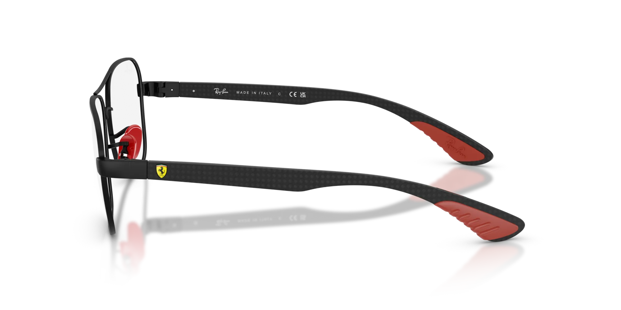 Ray - Ban RX8436M F002 Montature da vista Metallo Nero Trasparente Squadrata Normale - immagine 4
