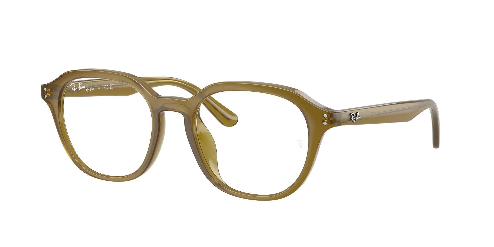 Ray - Ban RX7259D 8437 Montature da vista Acetato Verde Trasparente Squadrata Normale - immagine 1