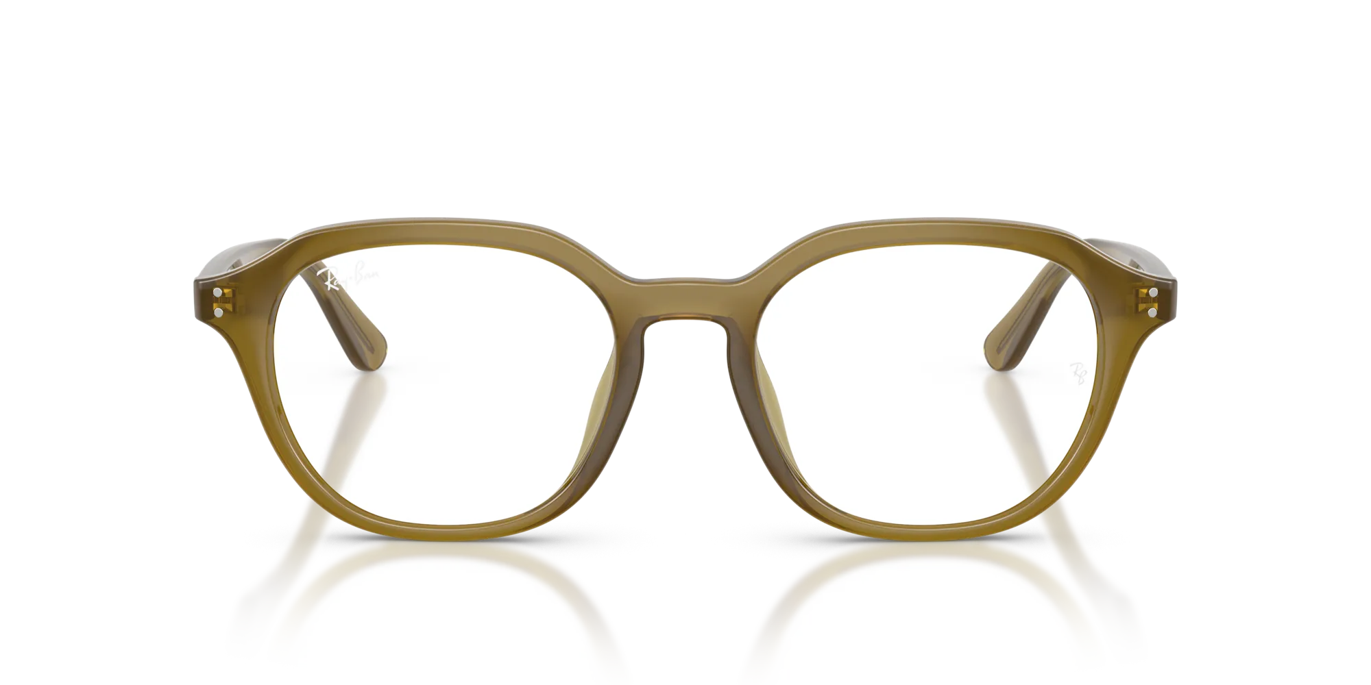 Ray - Ban RX7259D 8437 Montature da vista Acetato Verde Trasparente Squadrata Normale - immagine 3