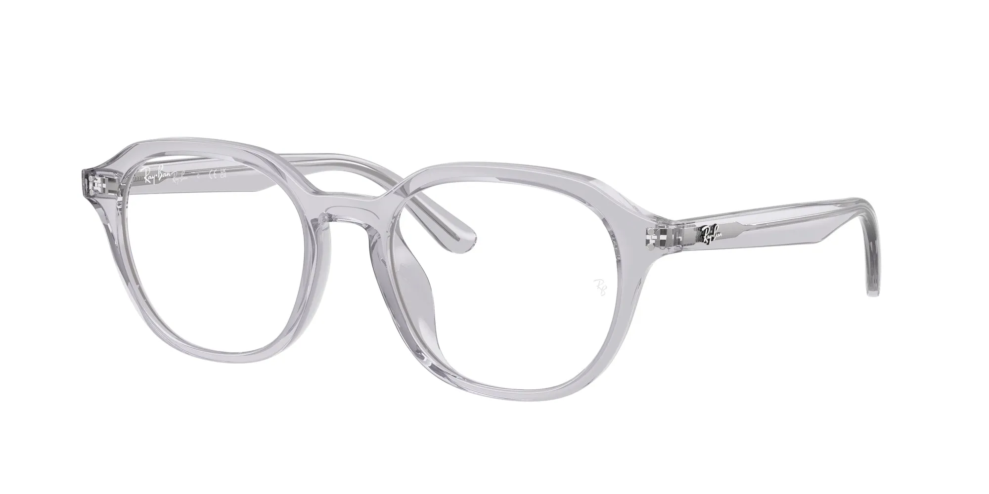 Ray - Ban RX7259D 8411 Montature da vista Acetato Grigio Trasparente Squadrata Normale - immagine 1