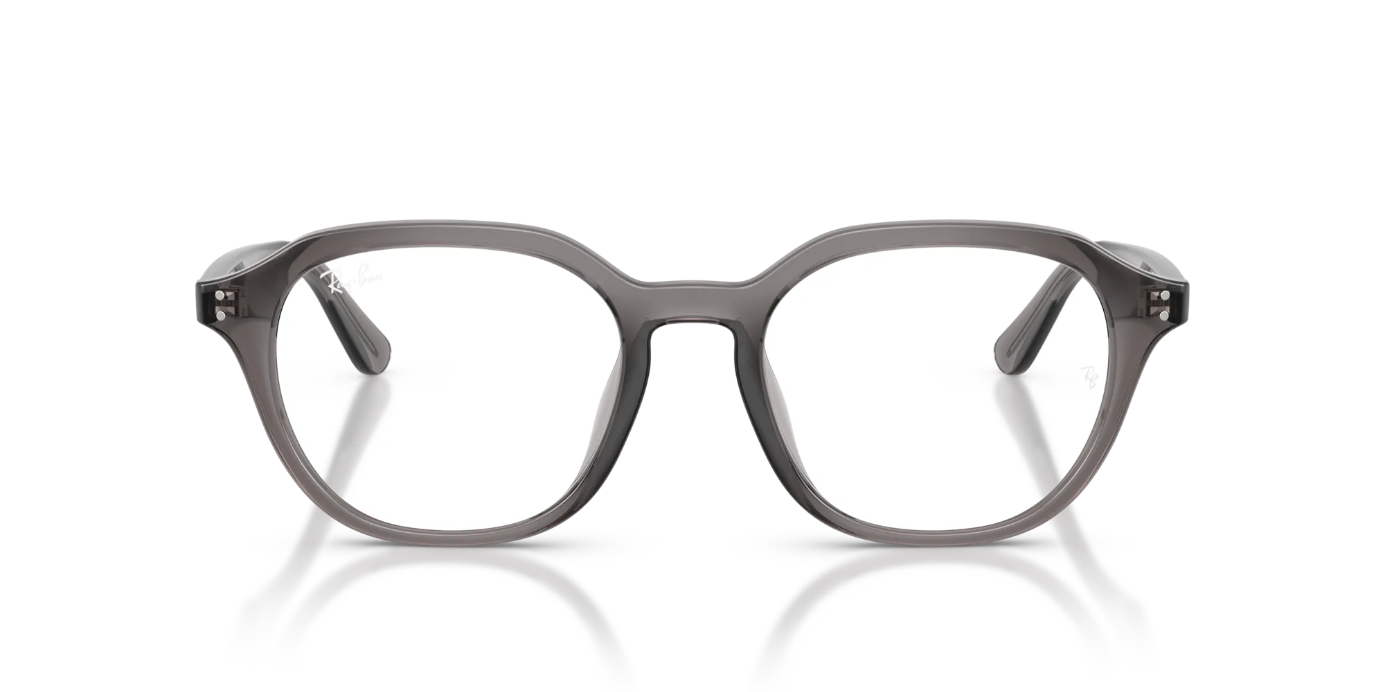 Ray - Ban RX7259D 8257 Montature da vista Acetato Grigio Trasparente Squadrata Normale - immagine 3