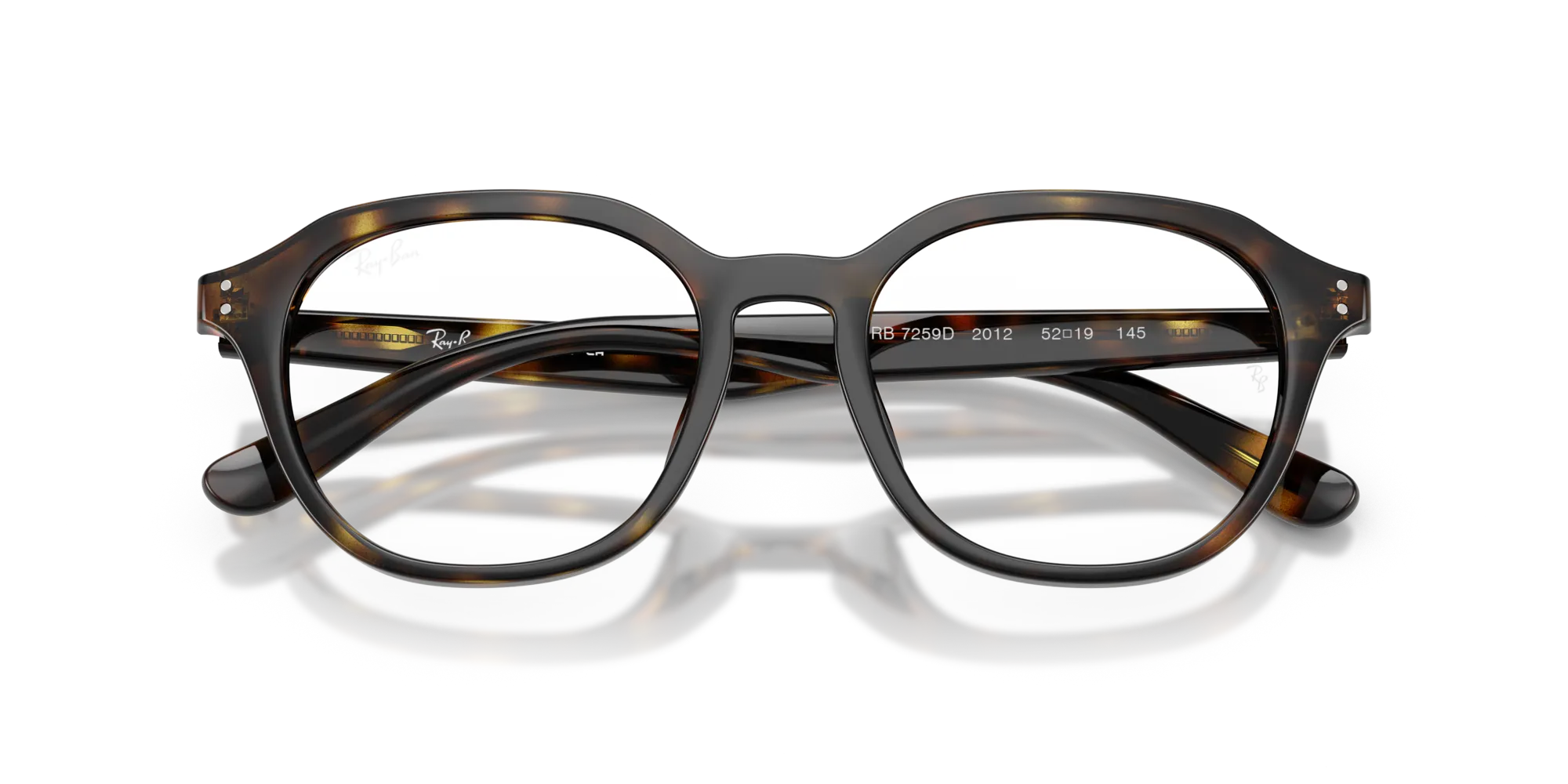 Ray - Ban RX7259D 2012 Montature da vista Acetato Tartaruga Trasparente Squadrata Normale - immagine 2