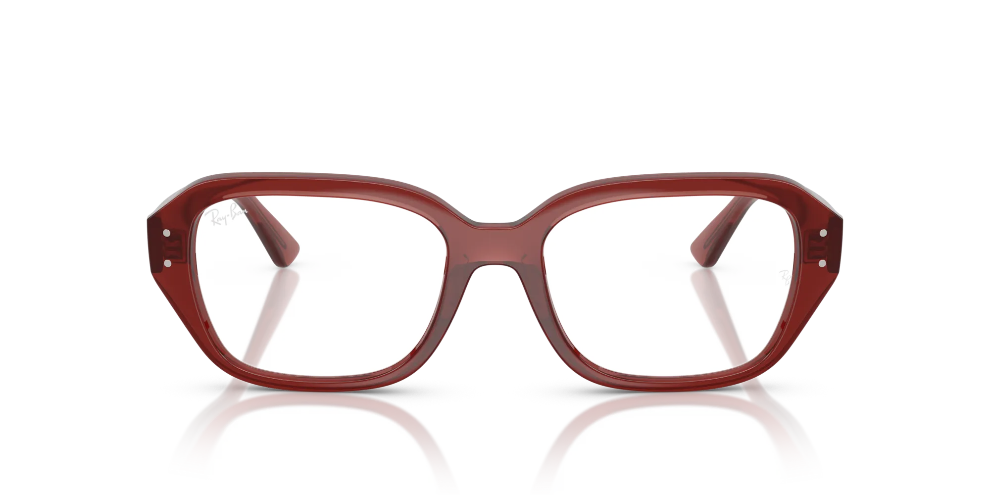 Ray - Ban RX7258 SHEA 8436 Montature da vista Iniettato Marrone Trasparente Squadrata Normale - immagine 3