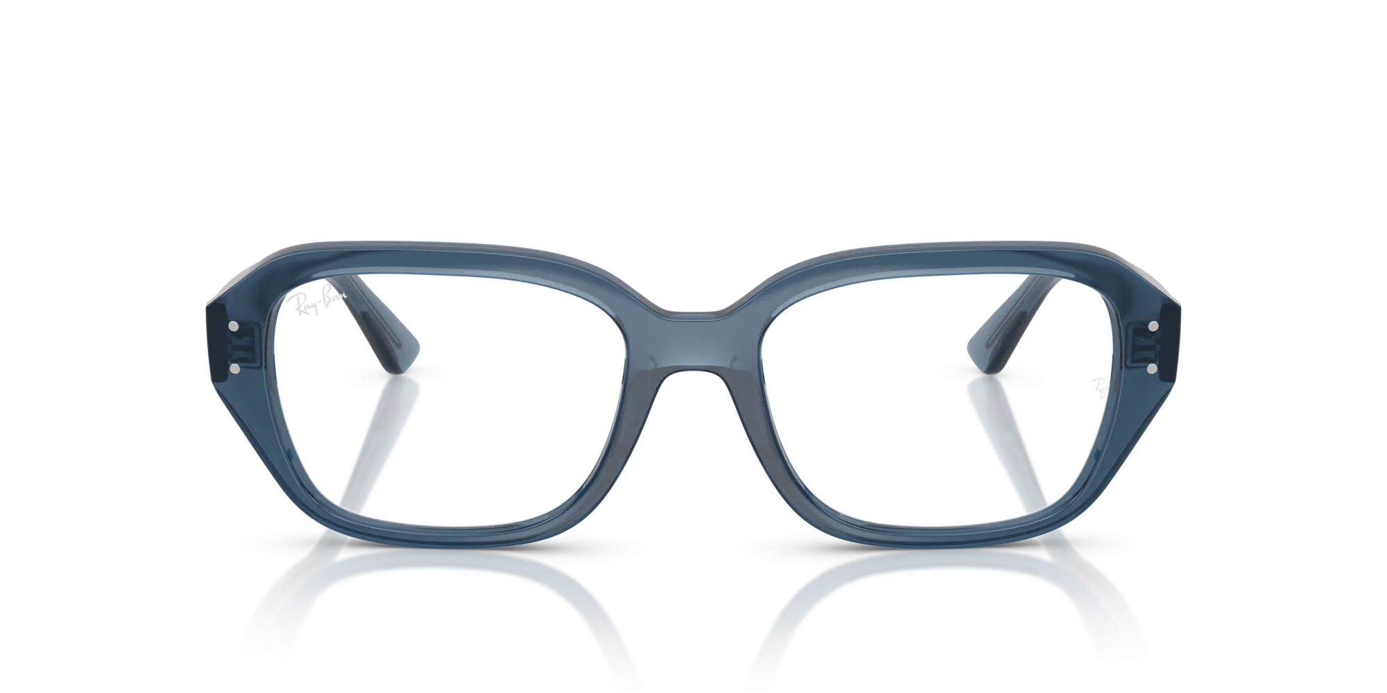 Ray - Ban RX7258 SHEA 8434 Montature da vista Iniettato Blu Trasparente Squadrata Normale - immagine 3