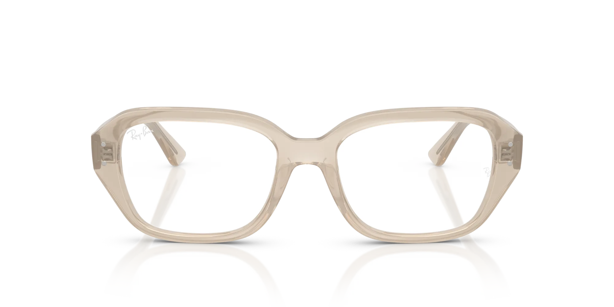 Ray - Ban RX7258 SHEA 8433 Montature da vista Iniettato Bianco Trasparente Squadrata Normale - immagine 3