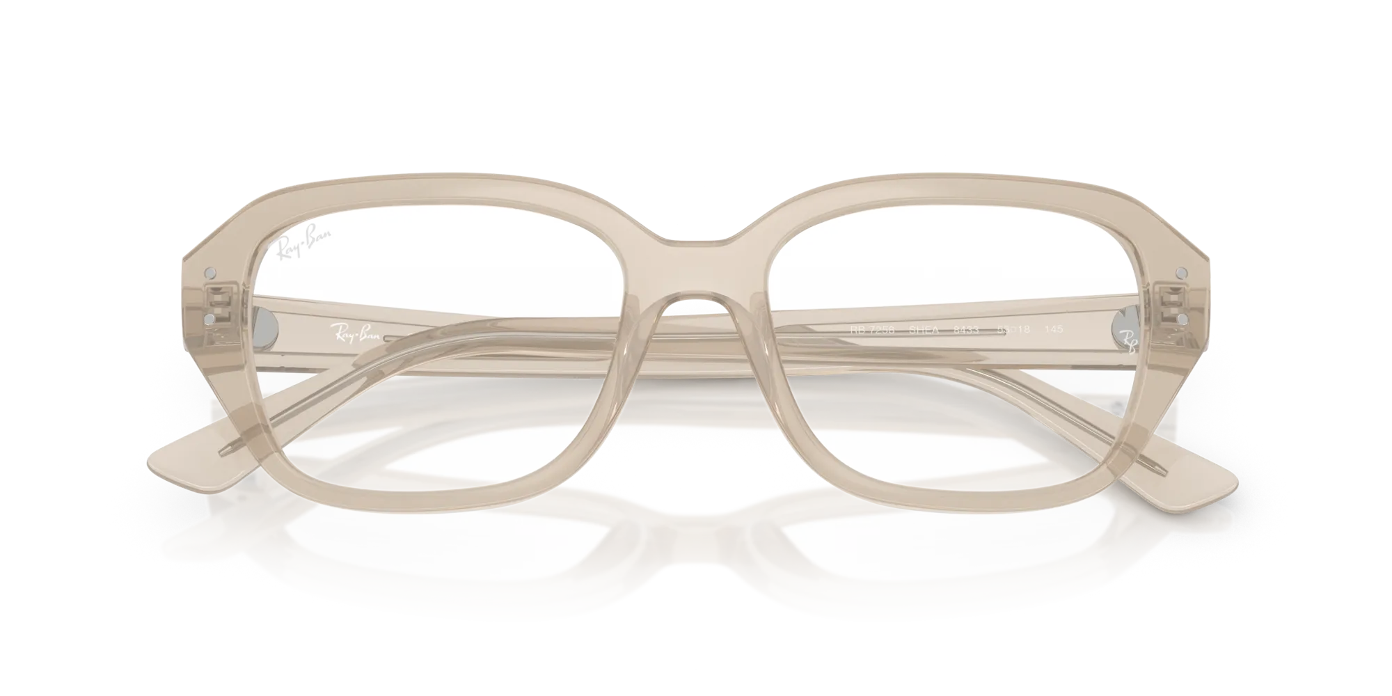 Ray - Ban RX7258 SHEA 8433 Montature da vista Iniettato Bianco Trasparente Squadrata Normale - immagine 2