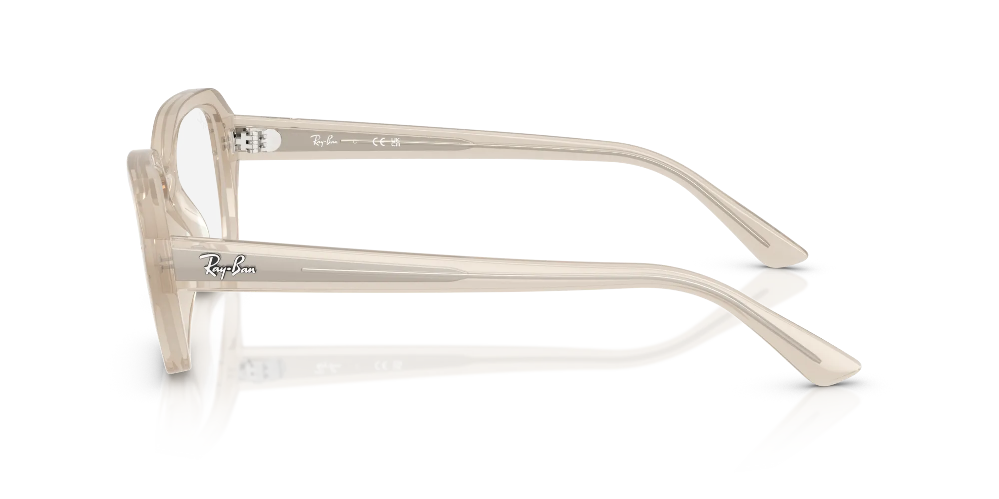 Ray - Ban RX7258 SHEA 8433 Montature da vista Iniettato Bianco Trasparente Squadrata Normale - immagine 4