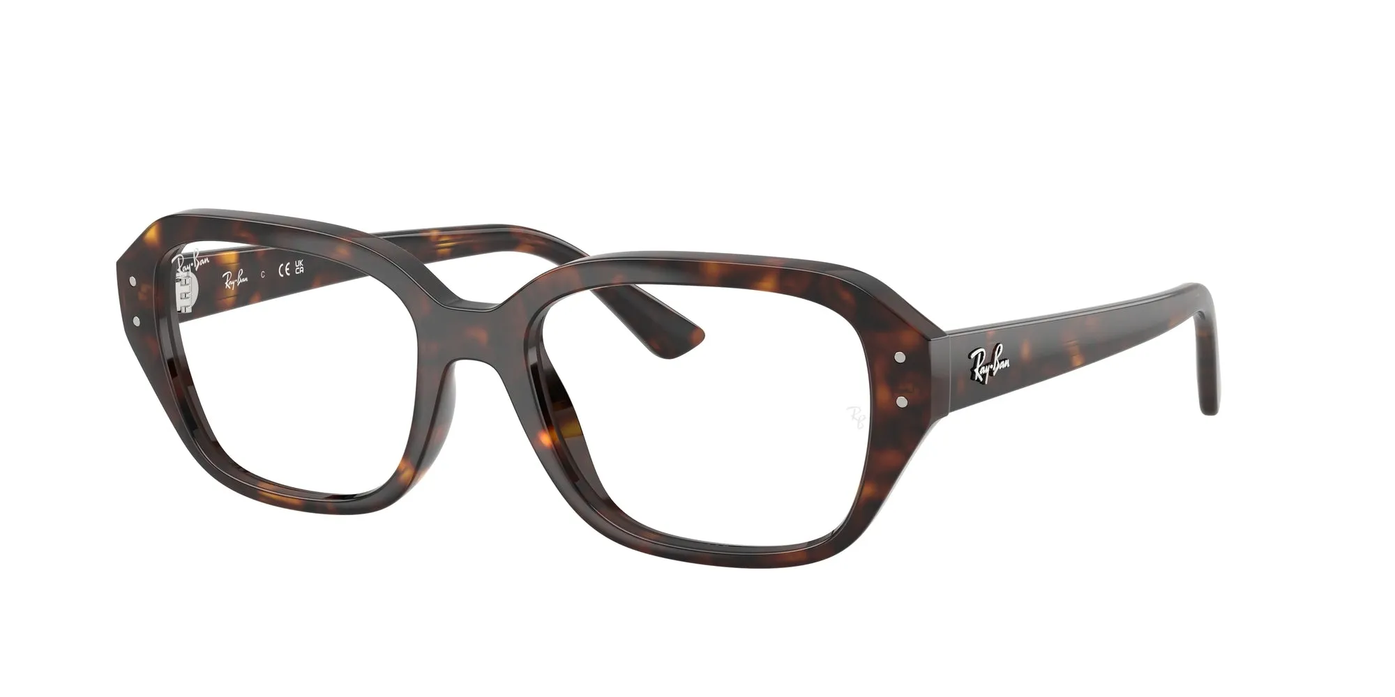 Ray - Ban RX7258 SHEA 8320 Montature da vista Iniettato Tartaruga Trasparente Squadrata Normale - immagine 1