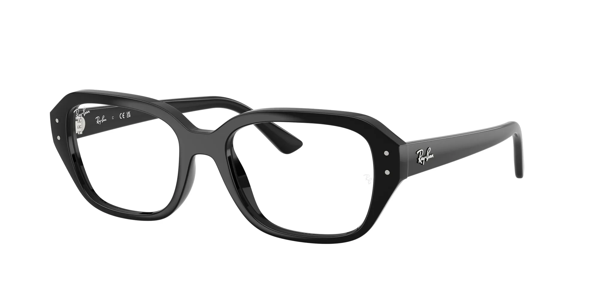 Ray - Ban RX7258 SHEA 8260 Montature da vista Iniettato Nero Trasparente Squadrata Normale - immagine 1