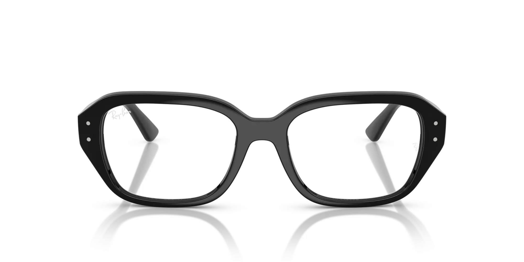 Ray - Ban RX7258 SHEA 8260 Montature da vista Iniettato Nero Trasparente Squadrata Normale - immagine 3