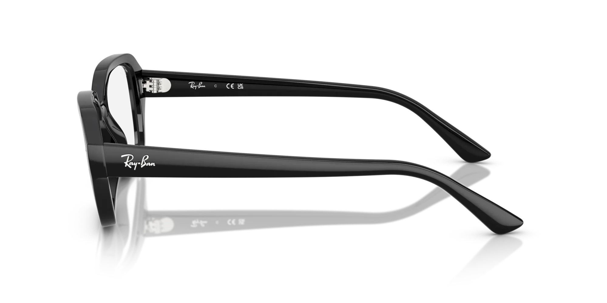 Ray - Ban RX7258 SHEA 8260 Montature da vista Iniettato Nero Trasparente Squadrata Normale - immagine 4