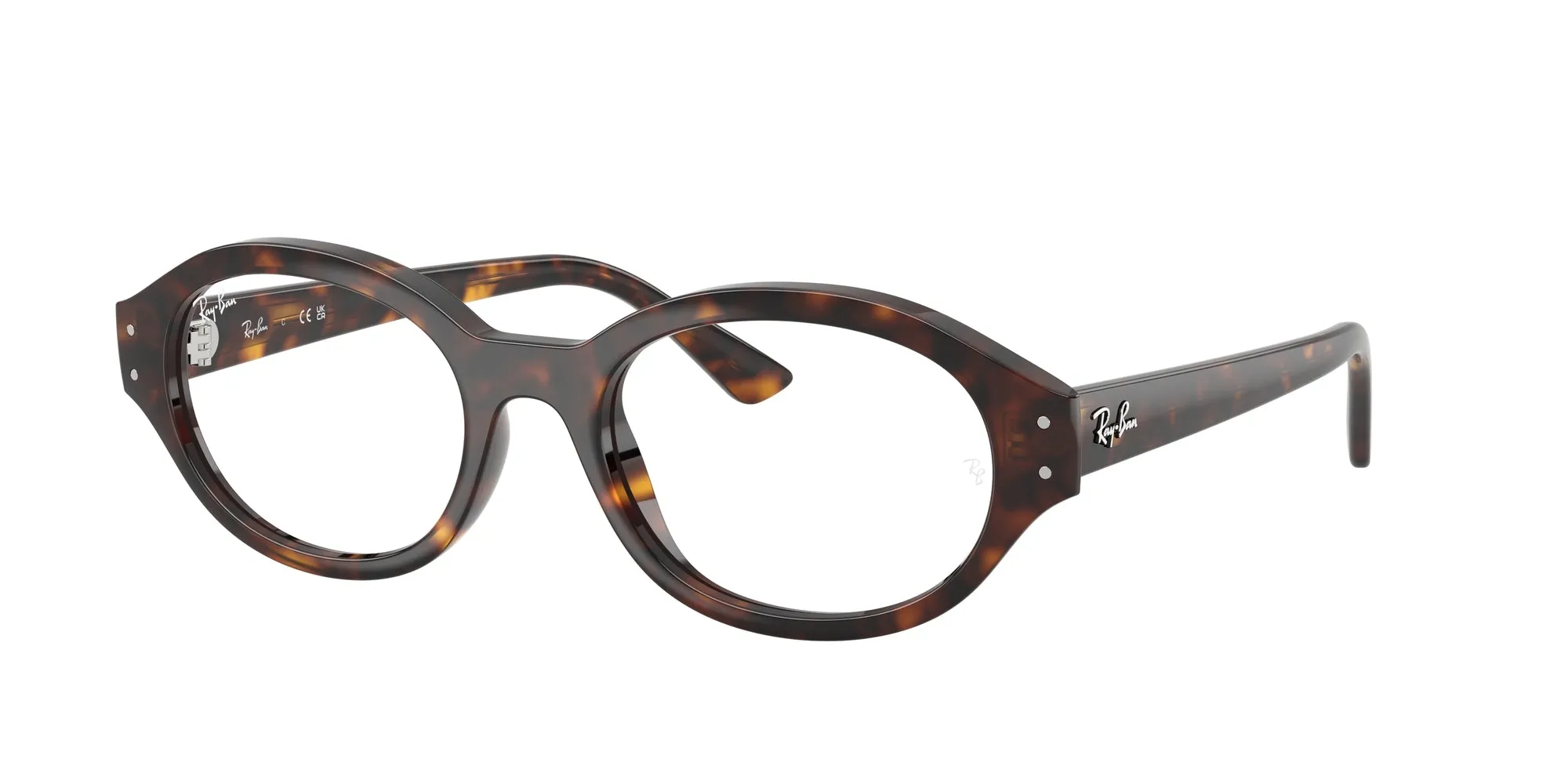 Ray - Ban RX7257 SHILO 8320 Montature da vista Iniettato Tartaruga Trasparente Rotonda Normale - immagine 1