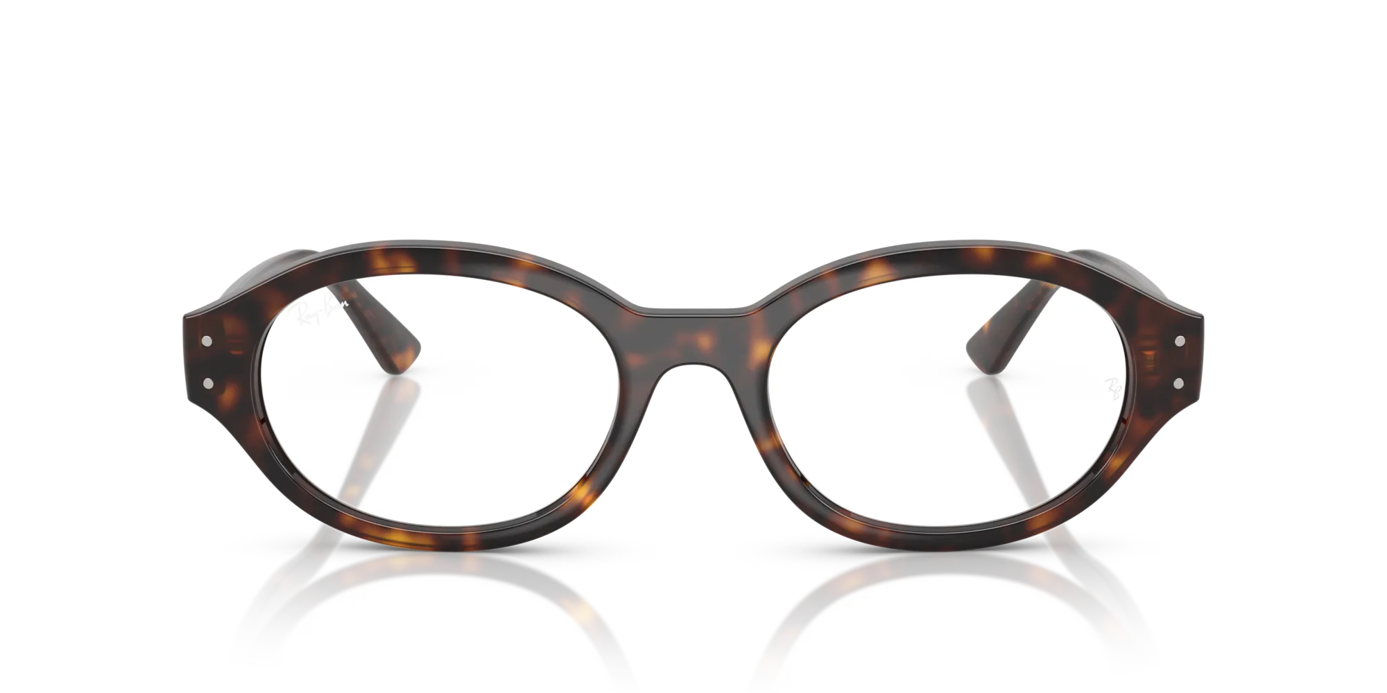 Ray - Ban RX7257 SHILO 8320 Montature da vista Iniettato Tartaruga Trasparente Rotonda Normale - immagine 3