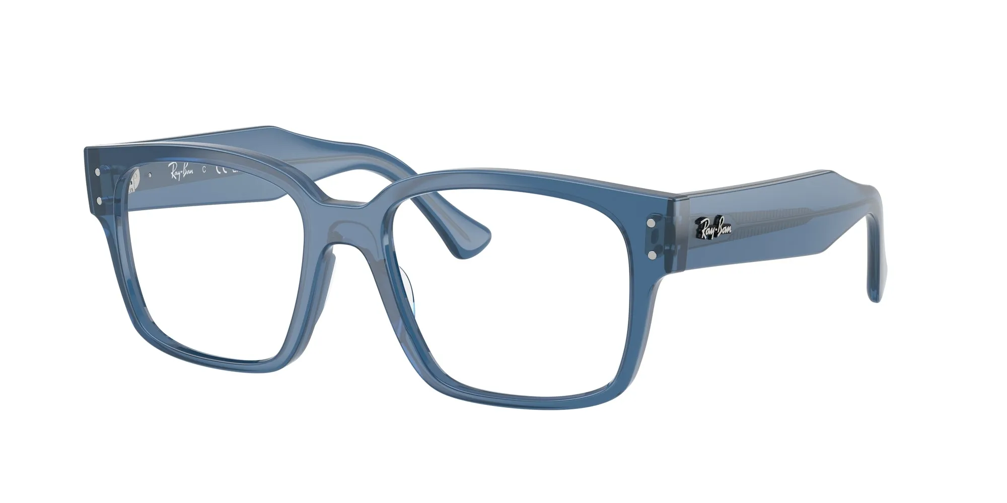 Ray - Ban RX7256 LAURENE 8429 Montature da vista Acetato Blu Trasparente Squadrata Normale - immagine 1