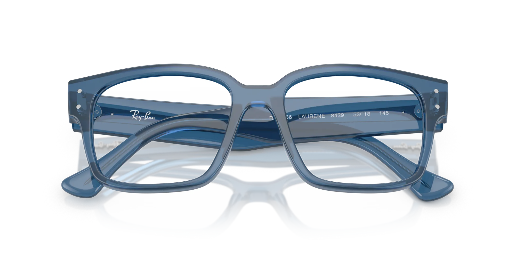 Ray - Ban RX7256 LAURENE 8429 Montature da vista Acetato Blu Trasparente Squadrata Normale - immagine 2