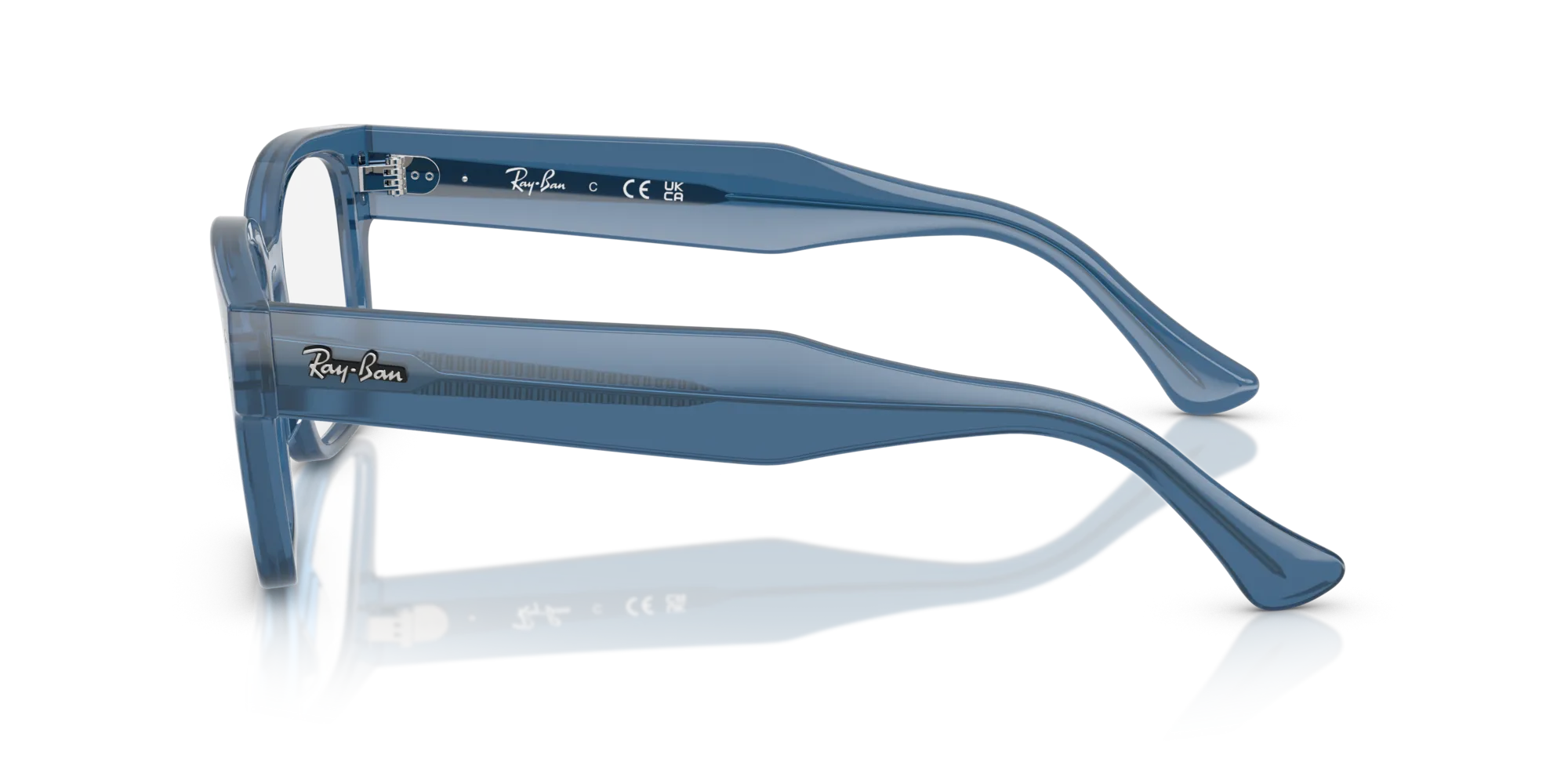 Ray - Ban RX7256 LAURENE 8429 Montature da vista Acetato Blu Trasparente Squadrata Normale - immagine 4