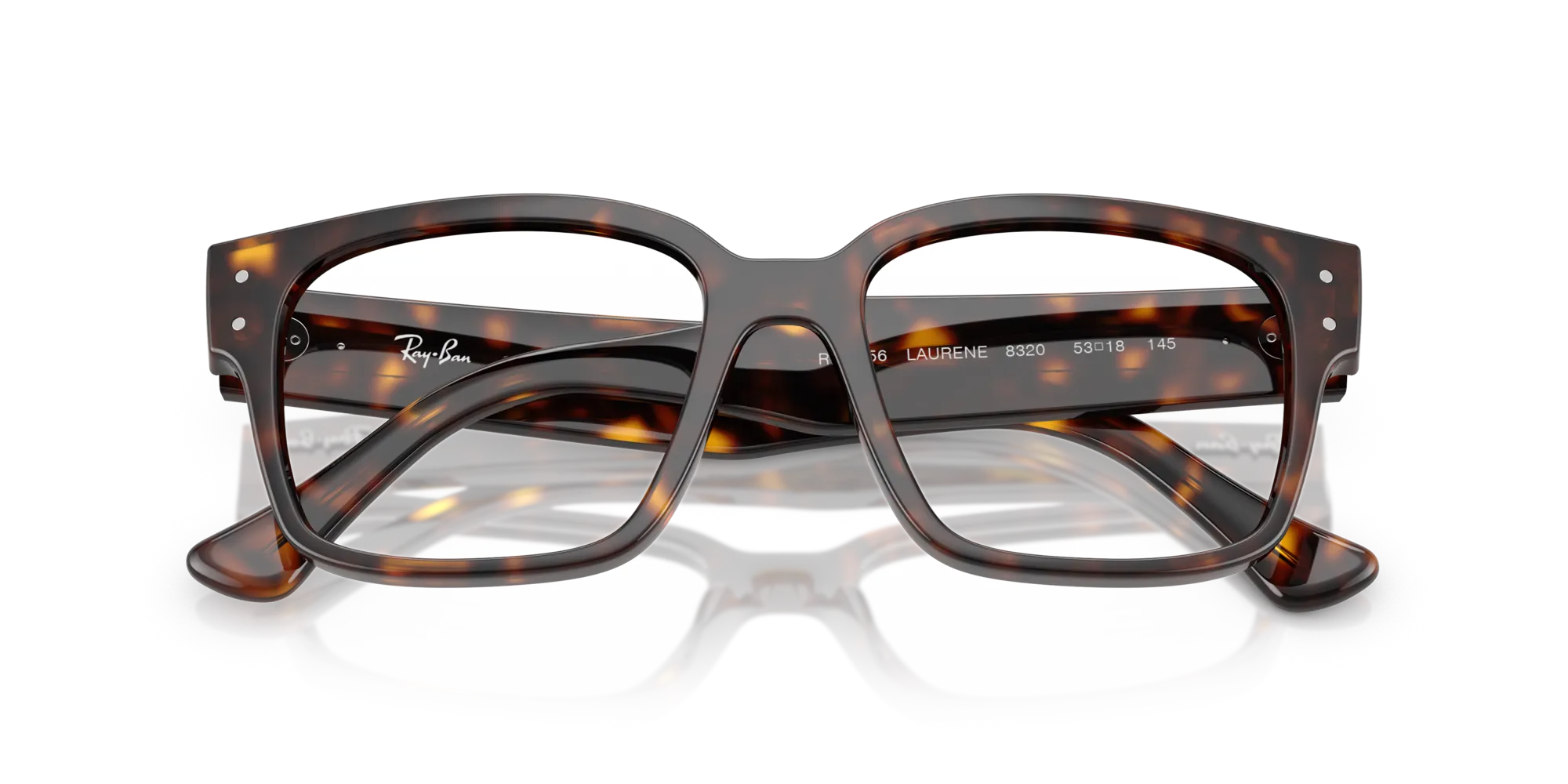 Ray - Ban RX7256 LAURENE 8320 Montature da vista Acetato Tartaruga Trasparente Squadrata Normale - immagine 2