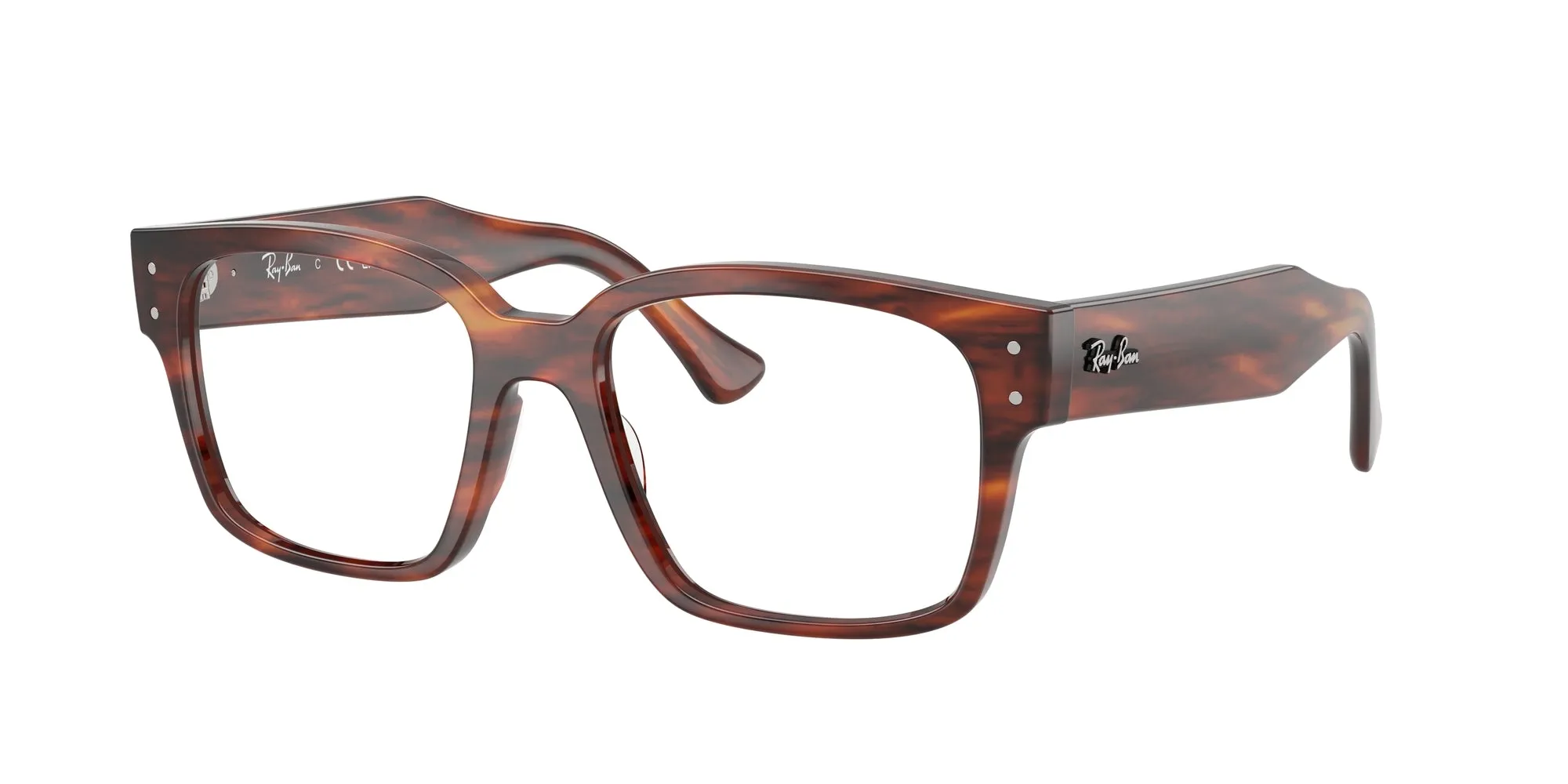 Ray - Ban RX7256 LAURENE 8315 Montature da vista Acetato Marrone Trasparente Squadrata Normale - immagine 1