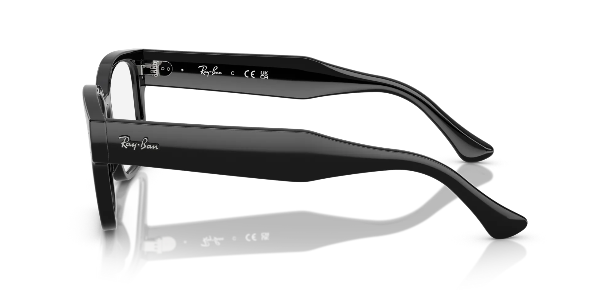 Ray - Ban RX7256 LAURENE 8260 Montature da vista Acetato Nero Trasparente Squadrata Normale - immagine 4