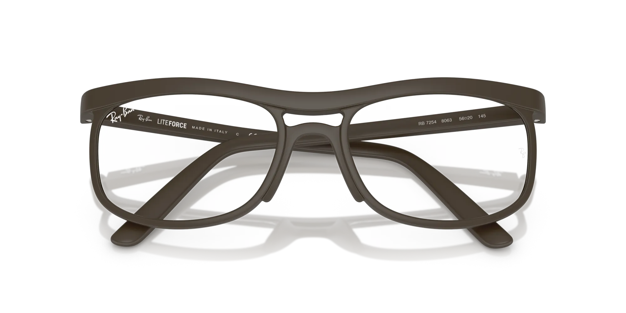Ray - Ban RX7254 8063 Montature da vista Peek Marrone Trasparente Pillow Normale - immagine 2