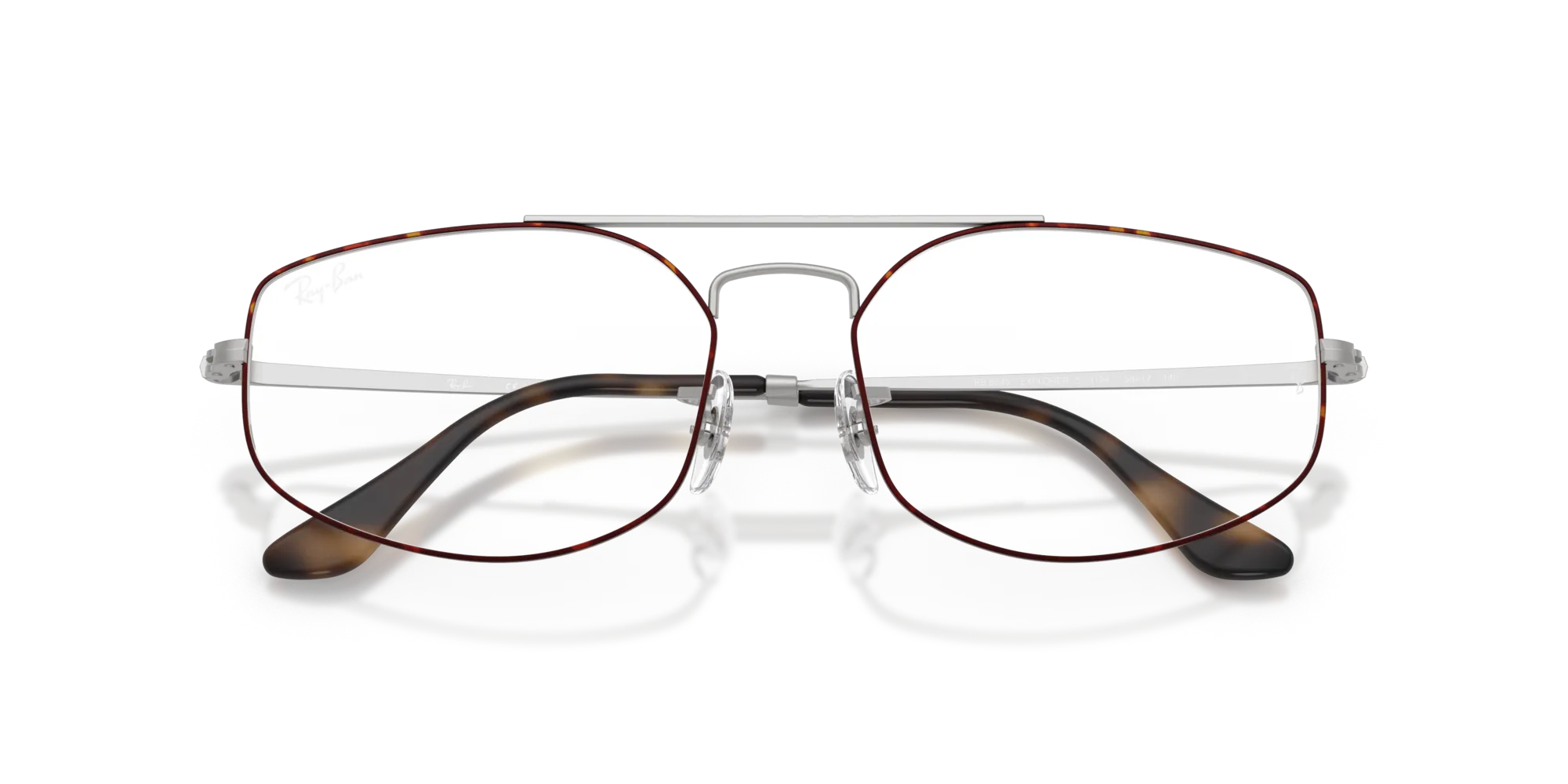 Ray - Ban RX6545 EXPLORER 5 3194 Montature da vista Metallo Havana Trasparente Geometrica Normale - immagine 2