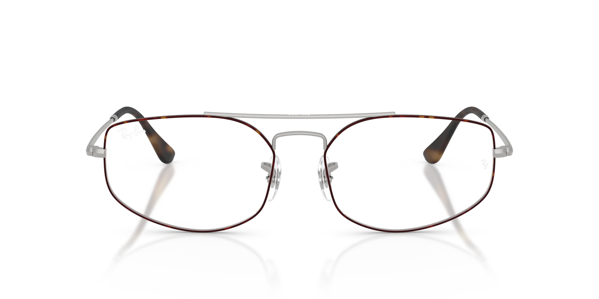 Ray - Ban RX6545 EXPLORER 5 3194 Montature da vista Metallo Havana Trasparente Geometrica Normale - immagine 3