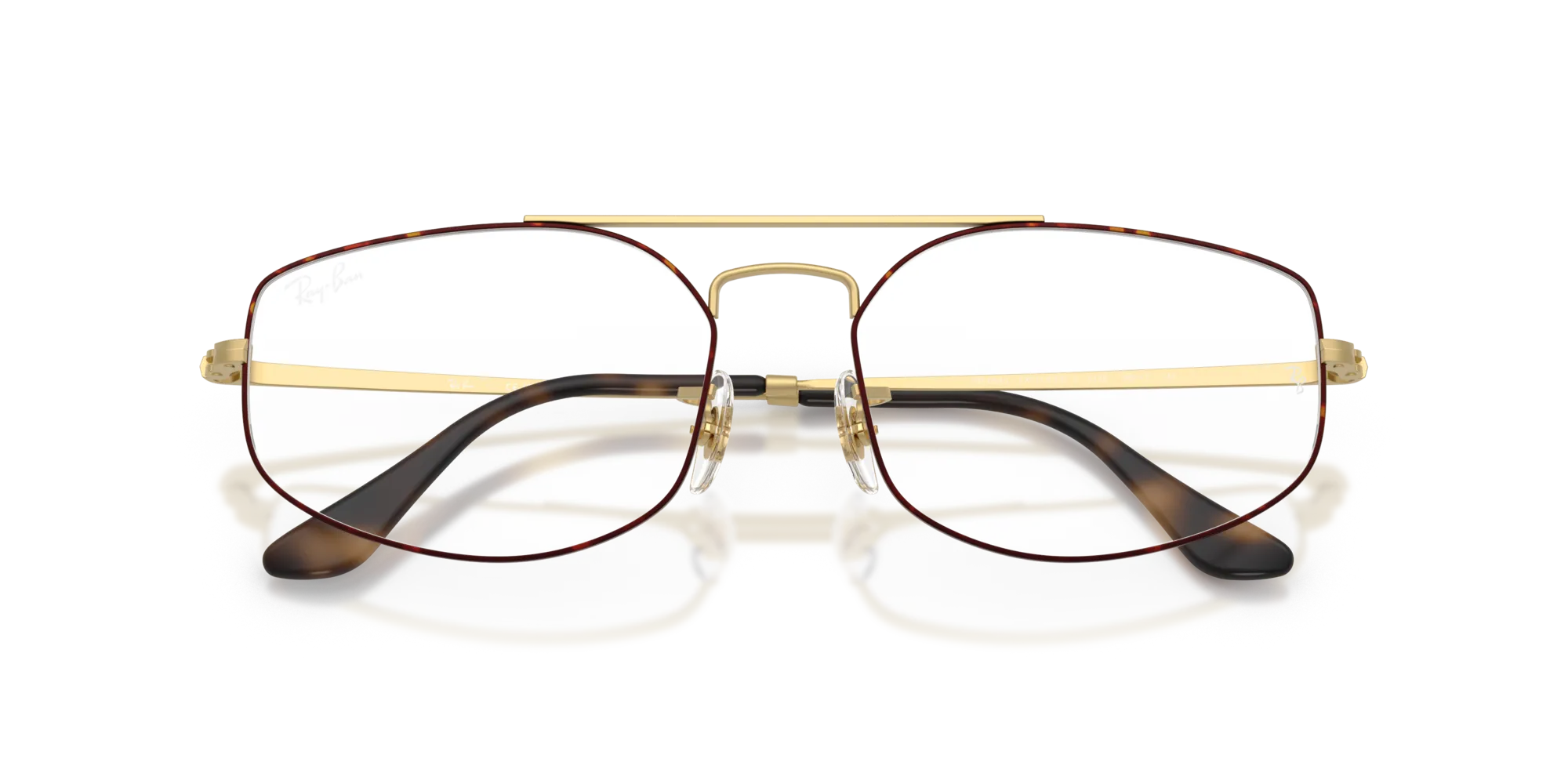Ray - Ban RX6545 EXPLORER 5 3188 Montature da vista Metallo Havana Trasparente Geometrica Normale - immagine 2