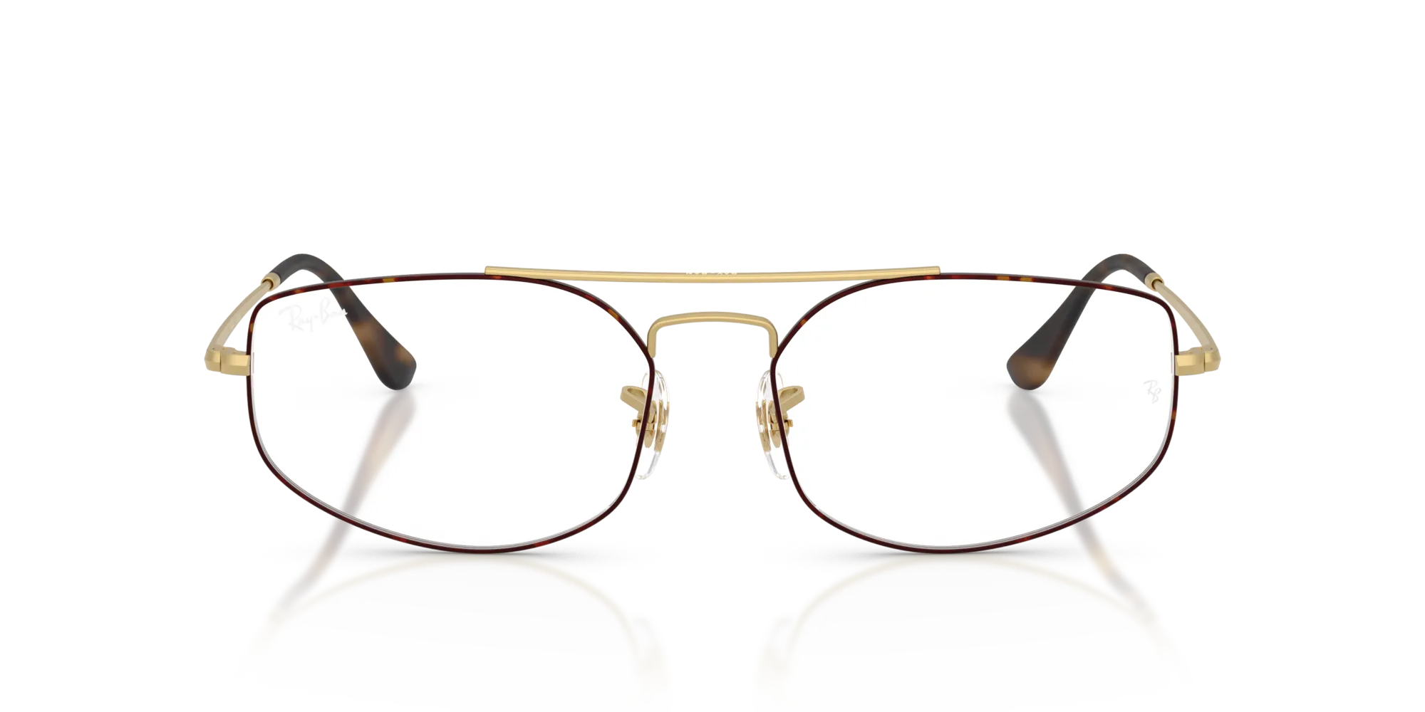Ray - Ban RX6545 EXPLORER 5 3188 Montature da vista Metallo Havana Trasparente Geometrica Normale - immagine 3