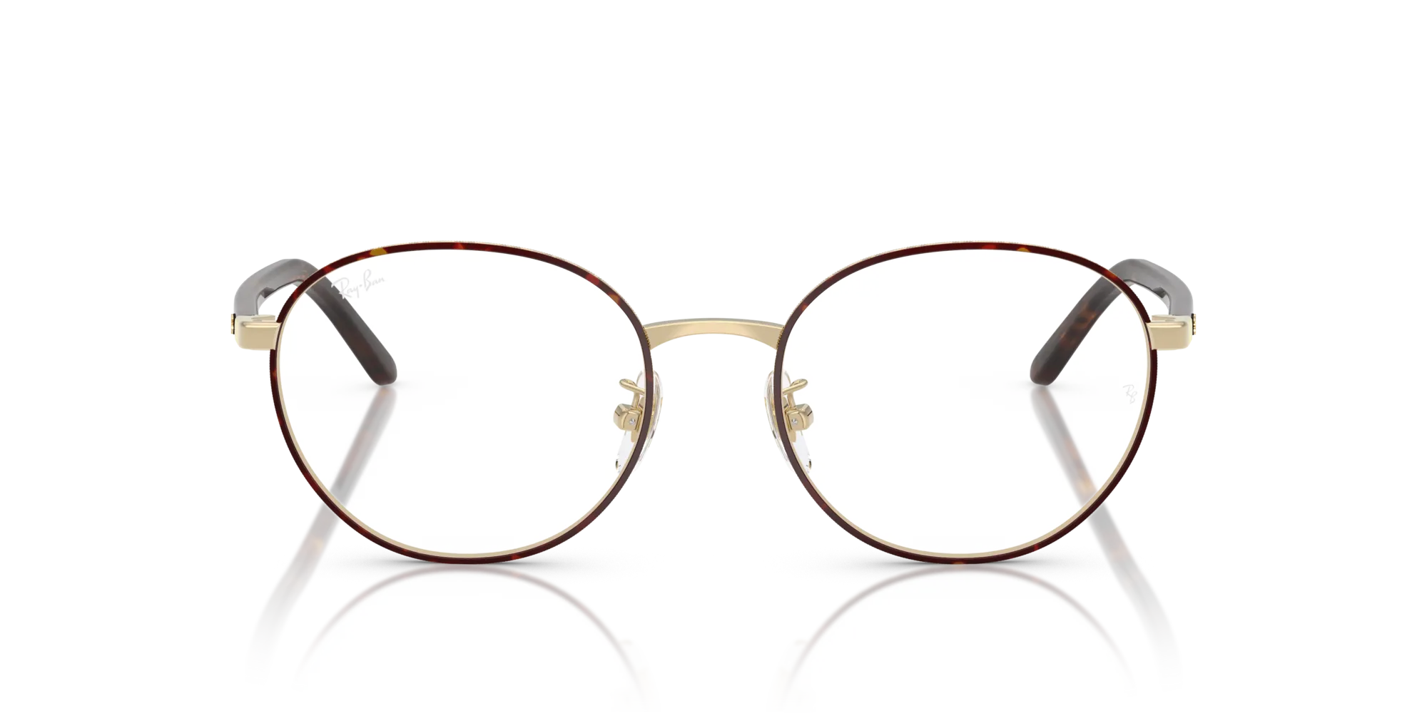 Ray - Ban RX6538D 3193 Montature da vista Metallo Havana Trasparente Pantos Normale - immagine 3