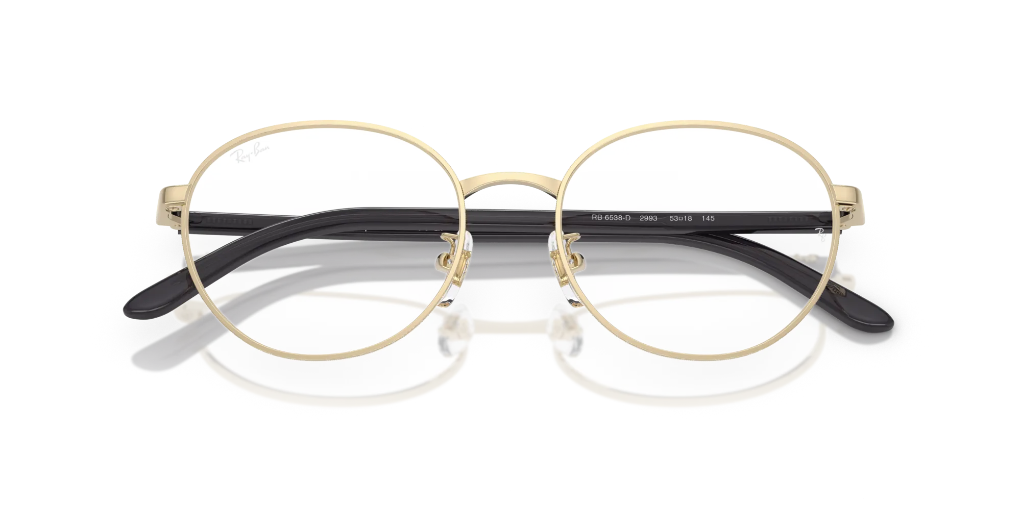 Ray - Ban RX6538D 2993 Montature da vista Metallo Oro Trasparente Pantos Normale - immagine 2