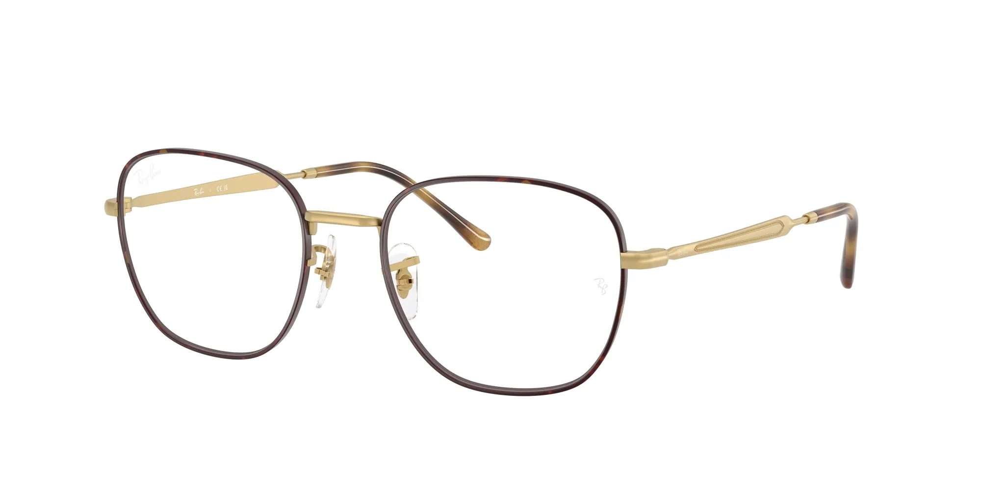 Ray - Ban RX6534 3188 Montature da vista Metallo Havana Trasparente Squadrata Normale - immagine 1