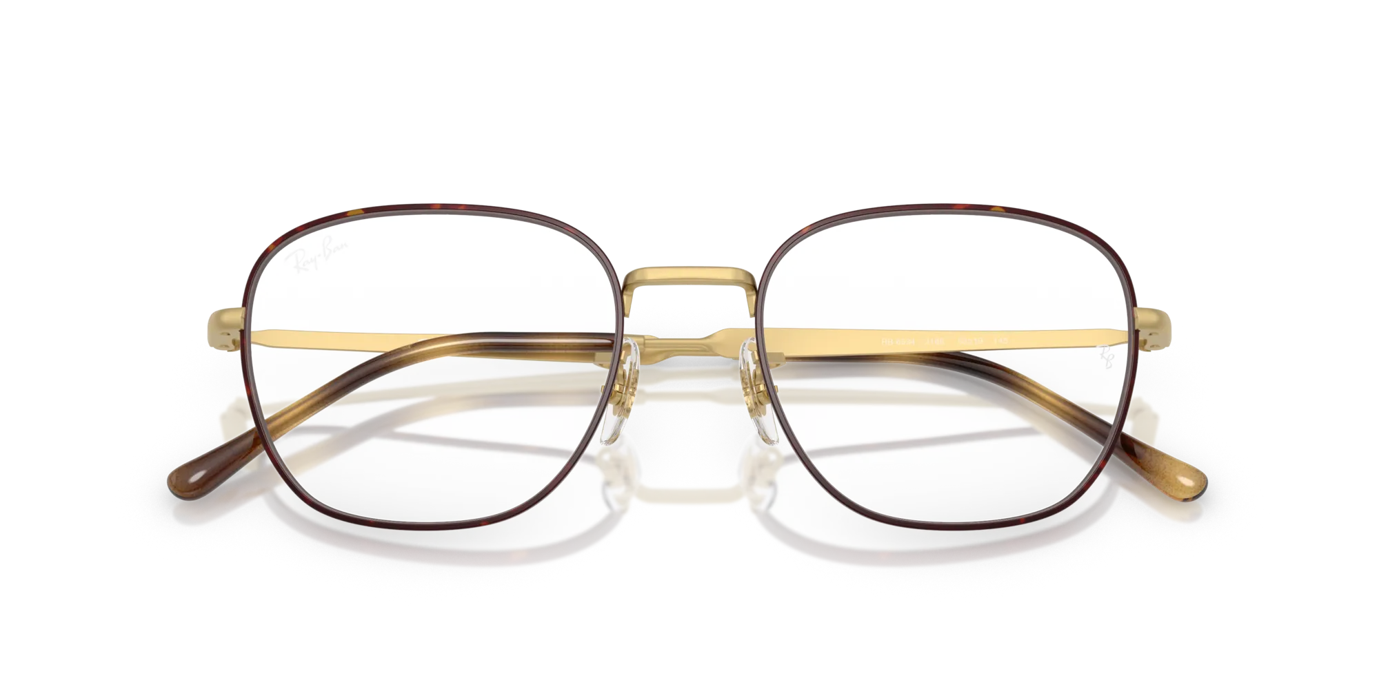 Ray - Ban RX6534 3188 Montature da vista Metallo Havana Trasparente Squadrata Normale - immagine 2