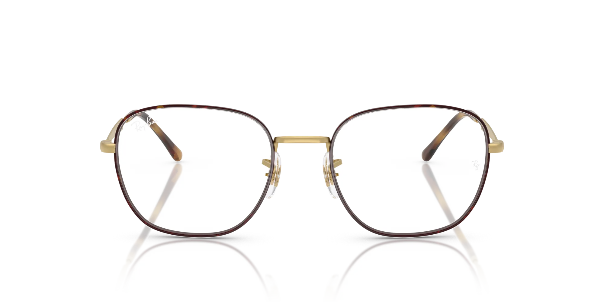 Ray - Ban RX6534 3188 Montature da vista Metallo Havana Trasparente Squadrata Normale - immagine 3