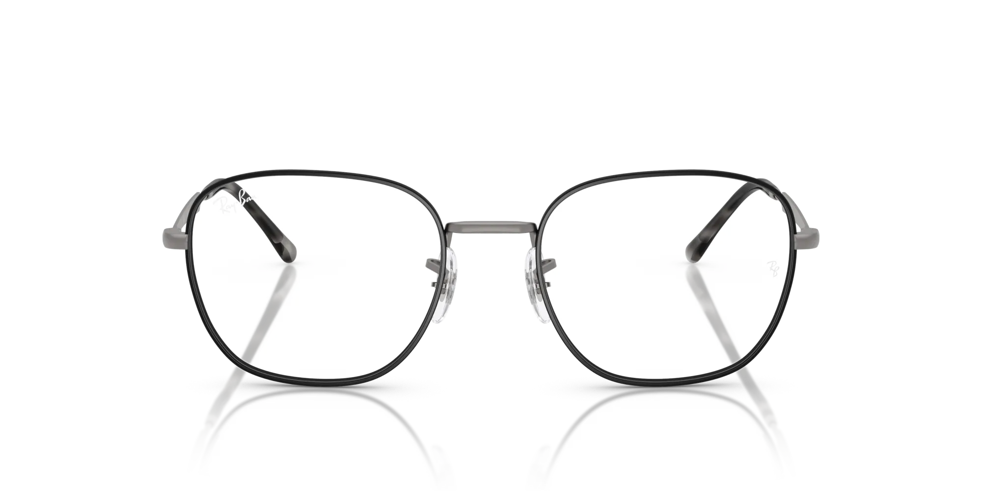 Ray - Ban RX6534 3187 Montature da vista Metallo Nero Trasparente Squadrata Normale - immagine 3