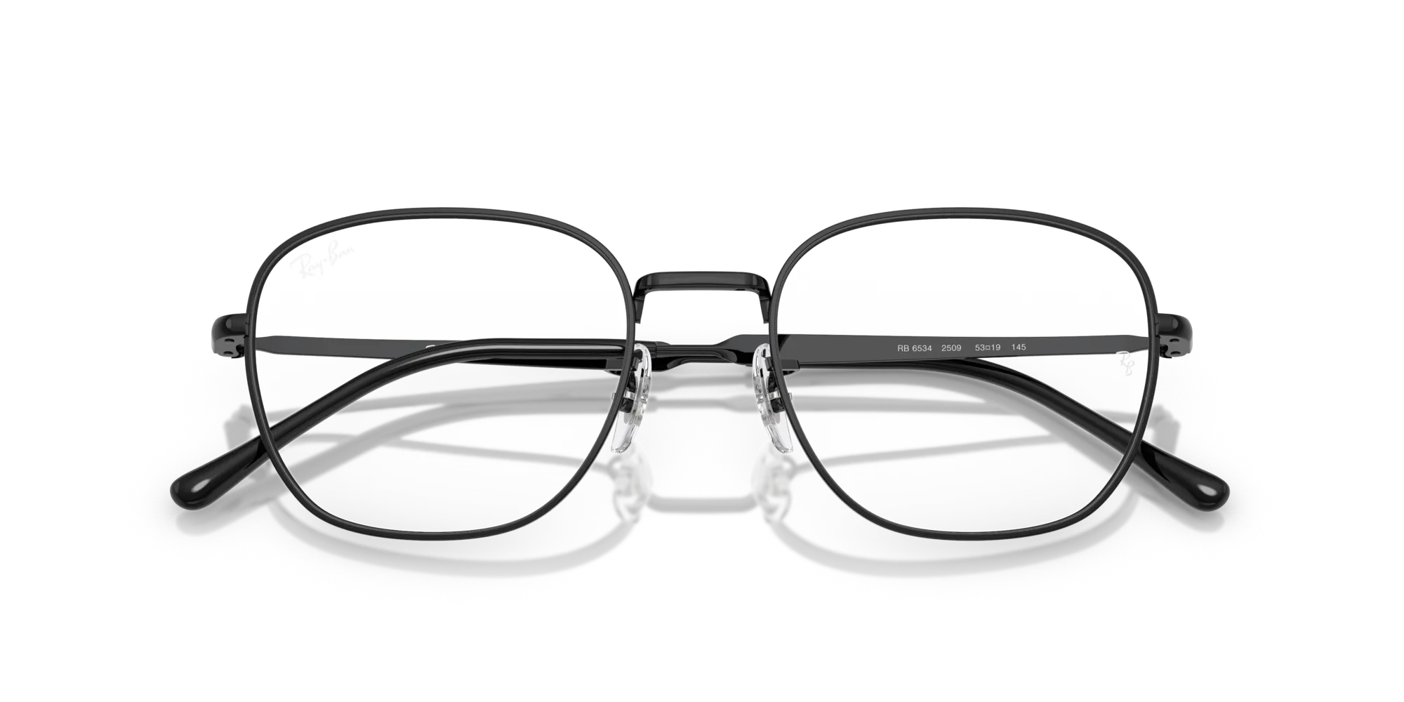 Ray - Ban RX6534 2509 Montature da vista Metallo Nero Trasparente Squadrata Normale - immagine 2