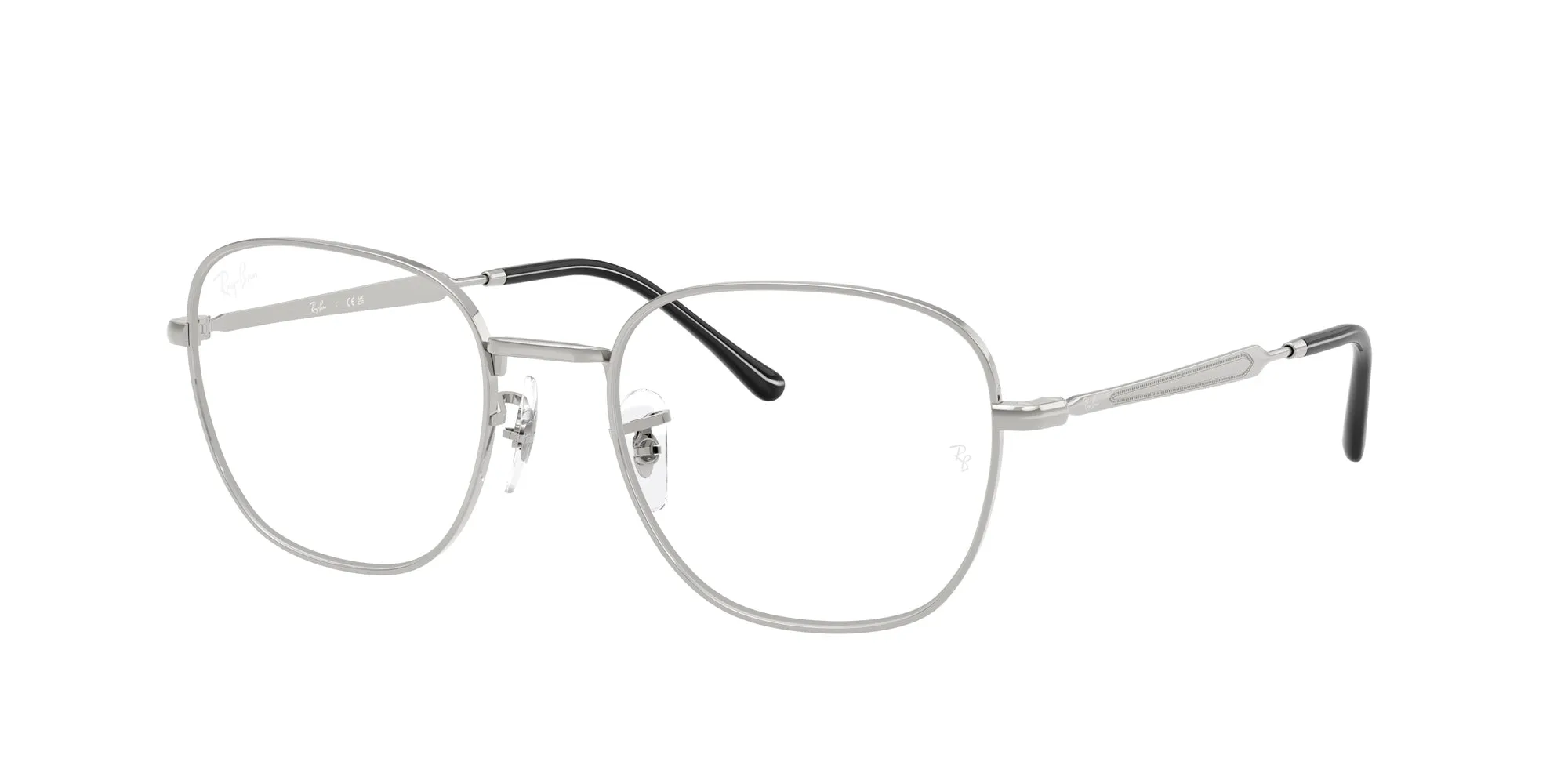 Ray - Ban RX6534 2501 Montature da vista Metallo Argento Trasparente Squadrata Normale - immagine 1