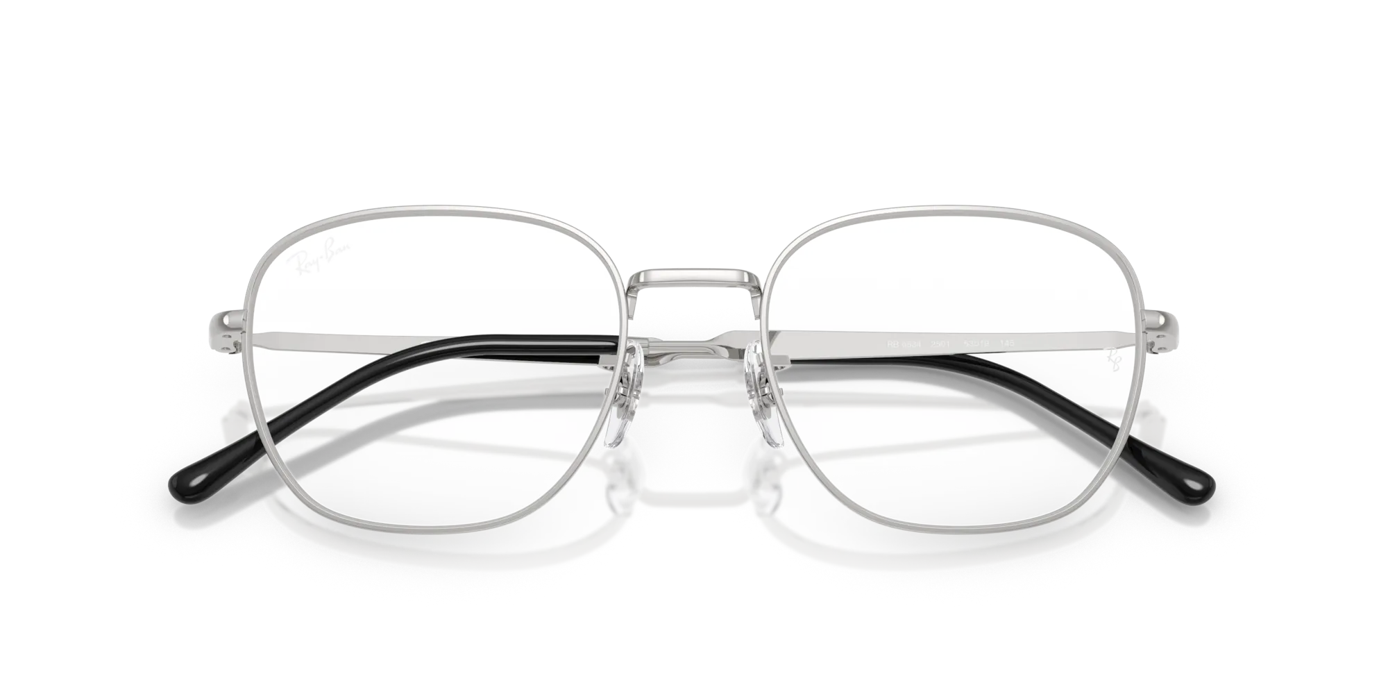 Ray - Ban RX6534 2501 Montature da vista Metallo Argento Trasparente Squadrata Normale - immagine 2