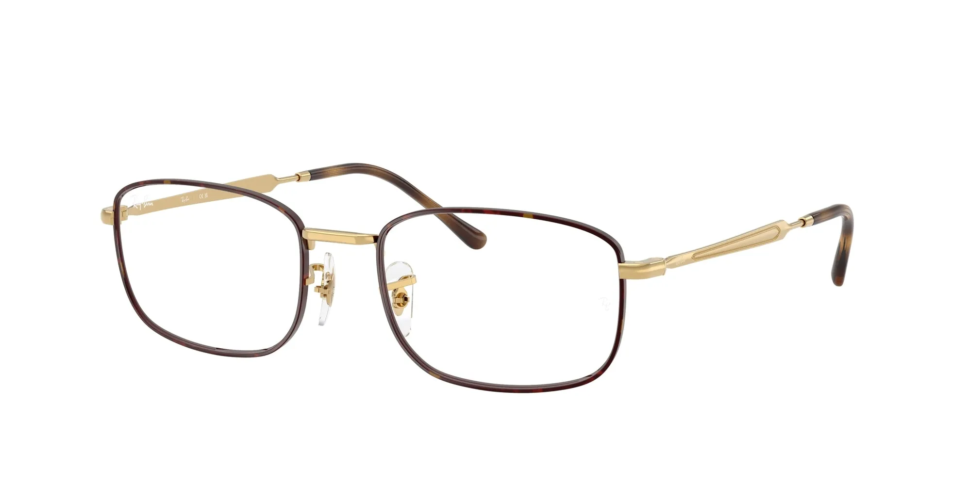 Ray - Ban RX6533 3177 Montature da vista Metallo Marrone Trasparente Pillow Normale - immagine 1