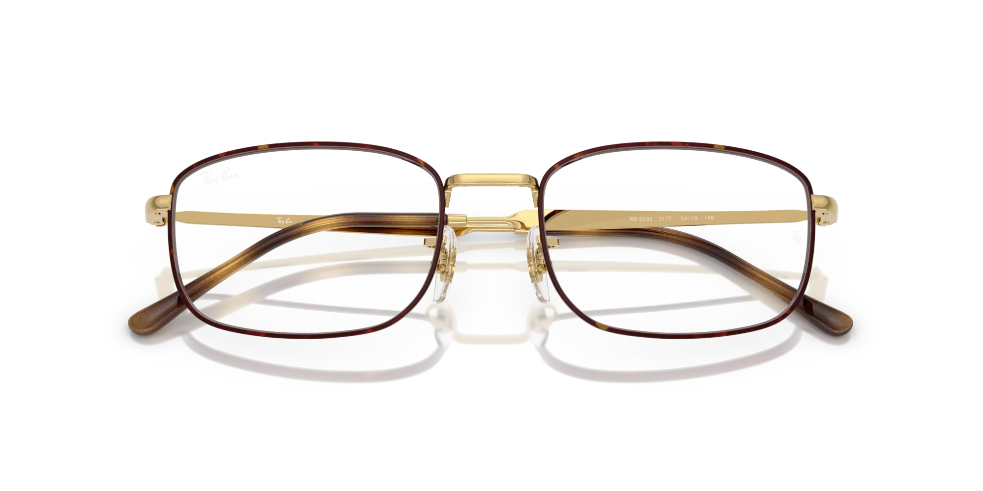 Ray - Ban RX6533 3177 Montature da vista Metallo Marrone Trasparente Pillow Normale - immagine 2