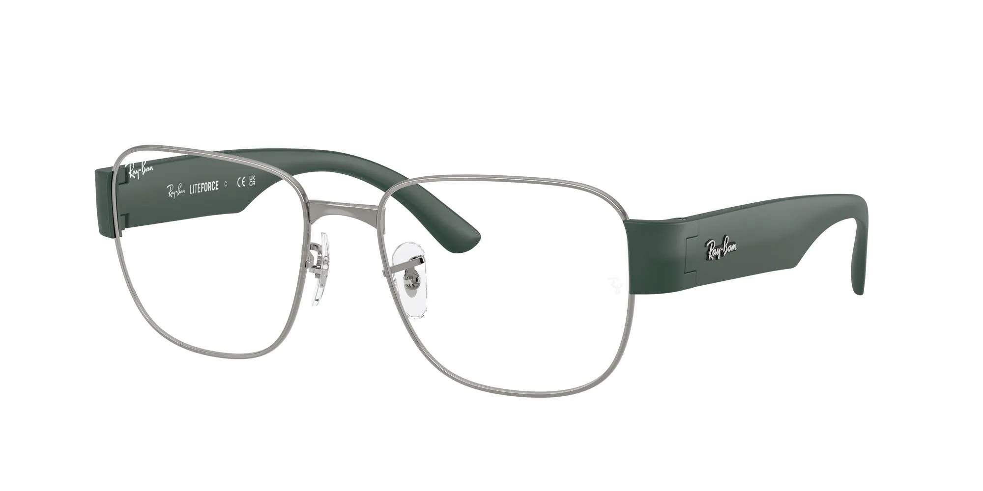 Ray - Ban RX6532 3190 Montature da vista Metallo Grigio Trasparente Squadrata Normale - immagine 1