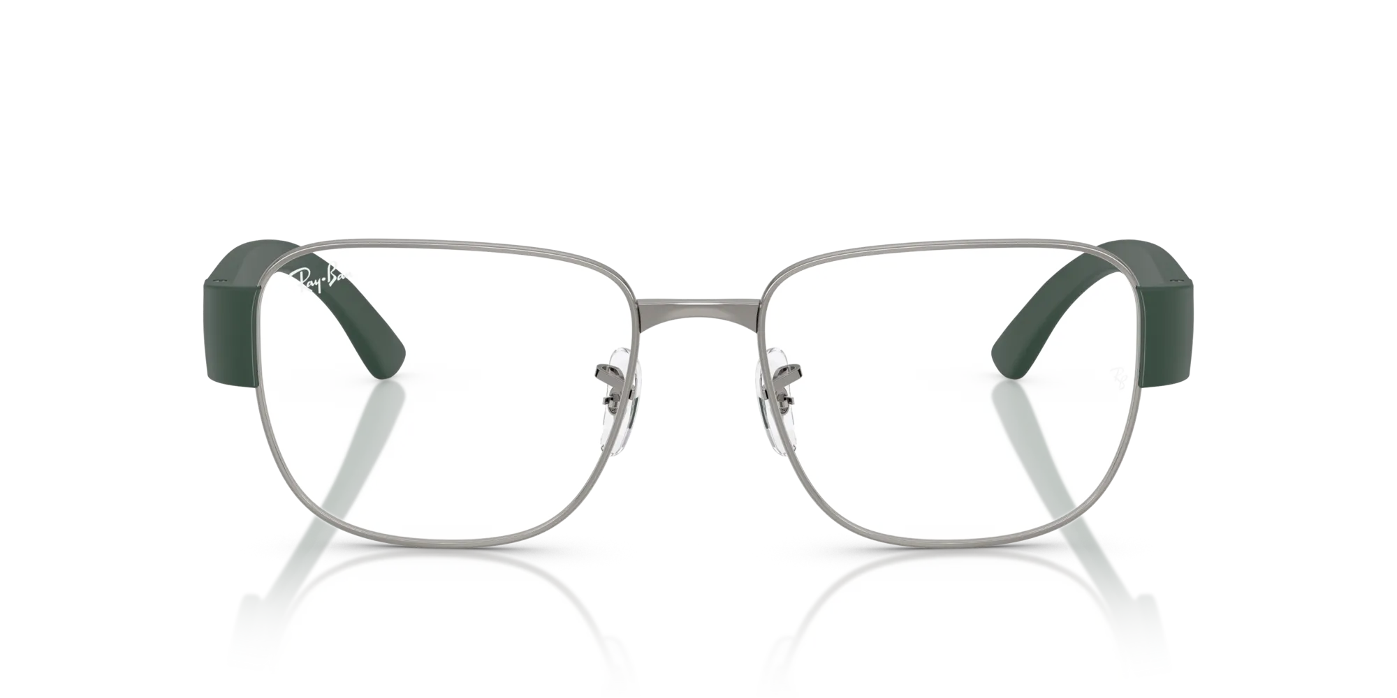 Ray - Ban RX6532 3190 Montature da vista Metallo Grigio Trasparente Squadrata Normale - immagine 3